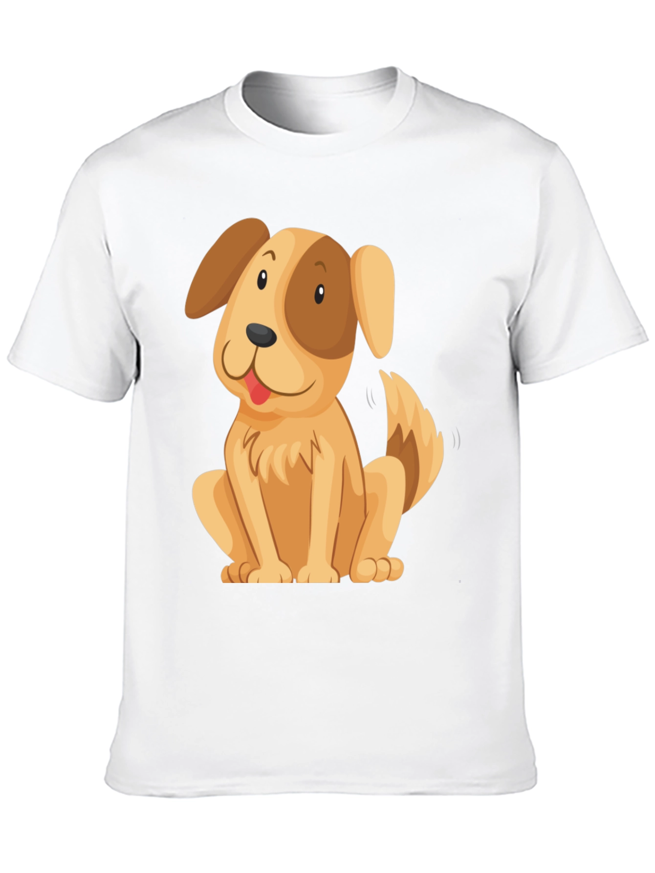 Cute Cartoon Dog Graphic T-Shirt