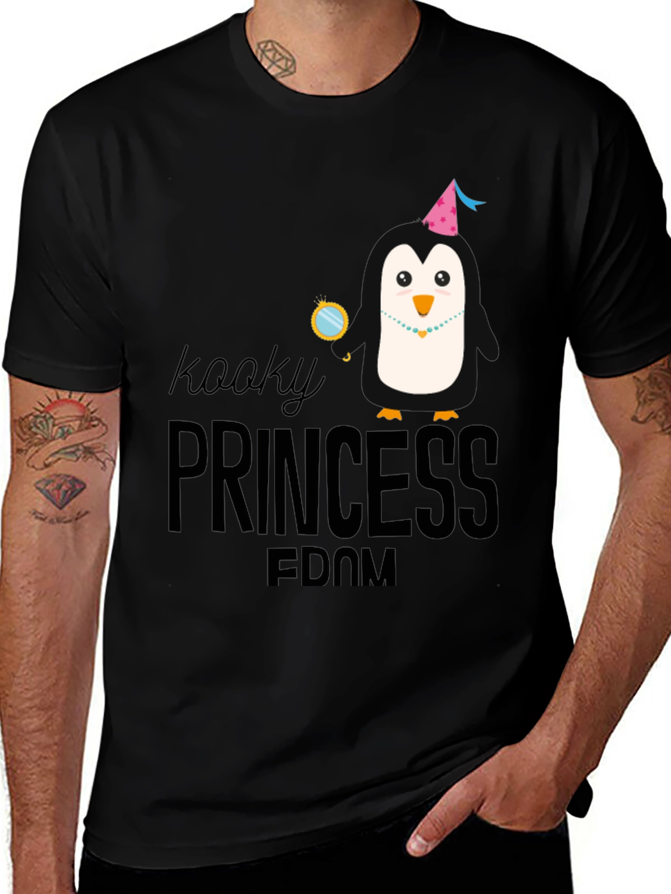 Kooky Princess-Dom Black T-Shirt