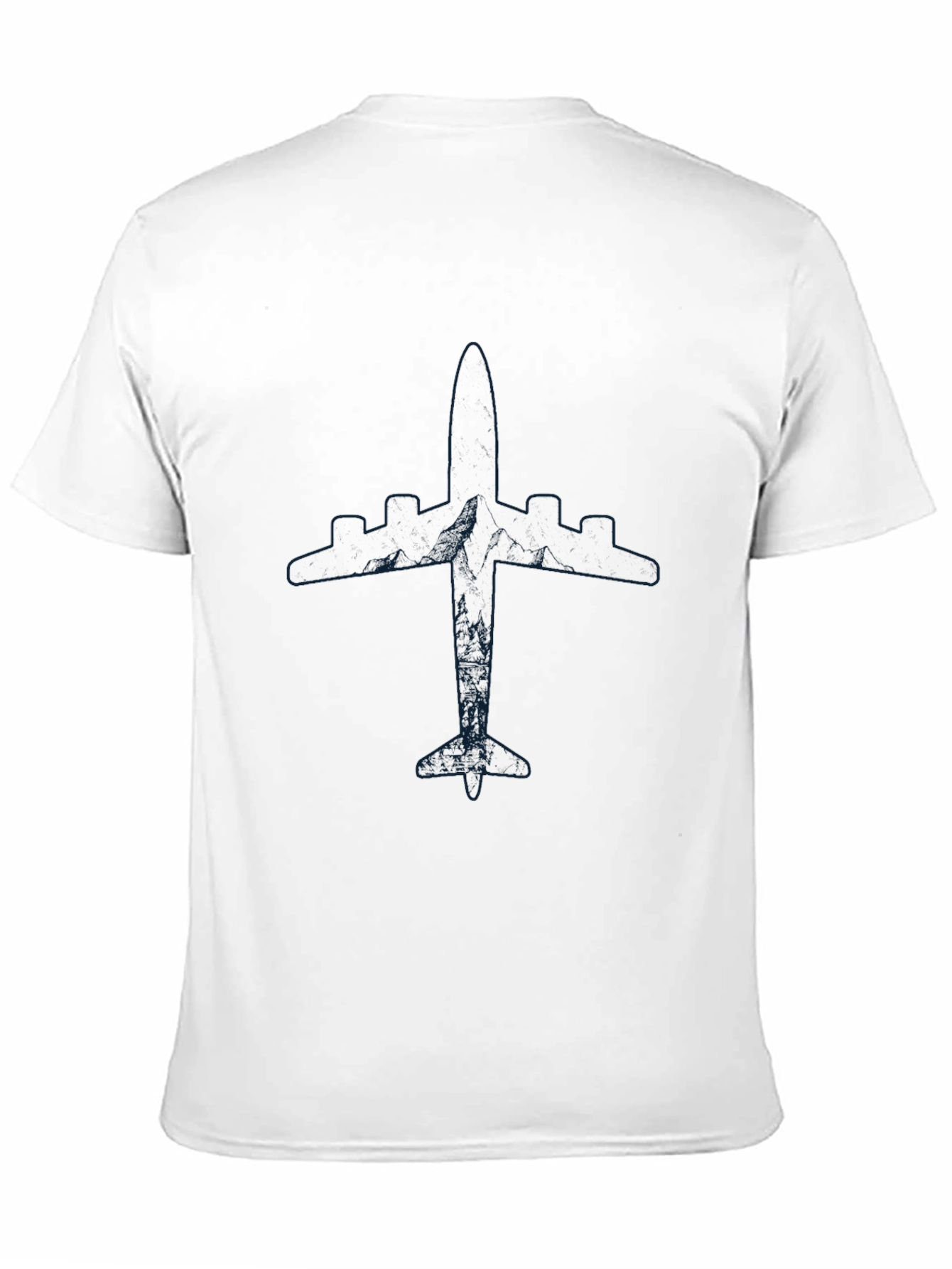 Airplane Graphic Tee - Mens Black T-Shirt