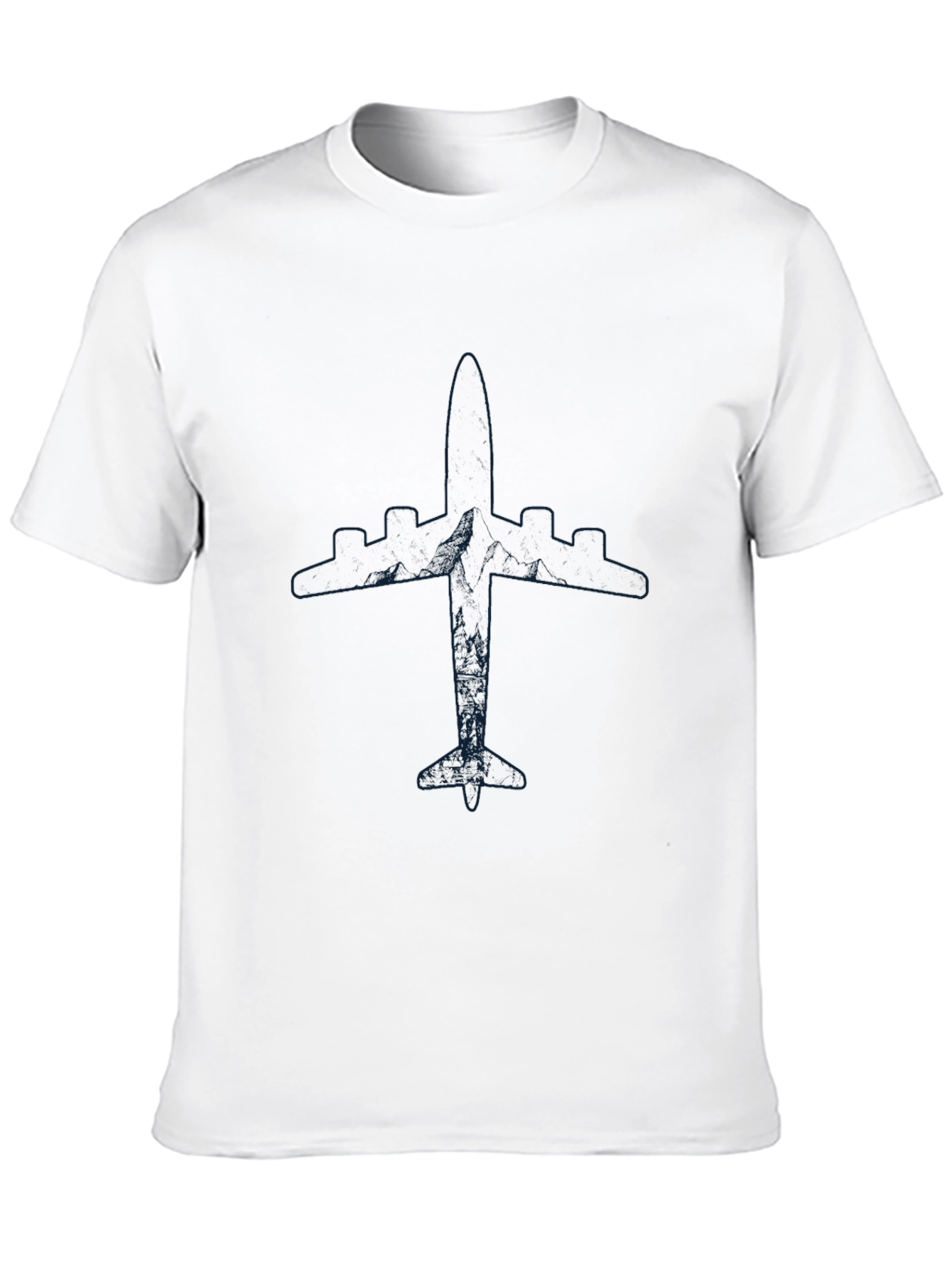 Airplane Graphic Tee - Mens Black T-Shirt