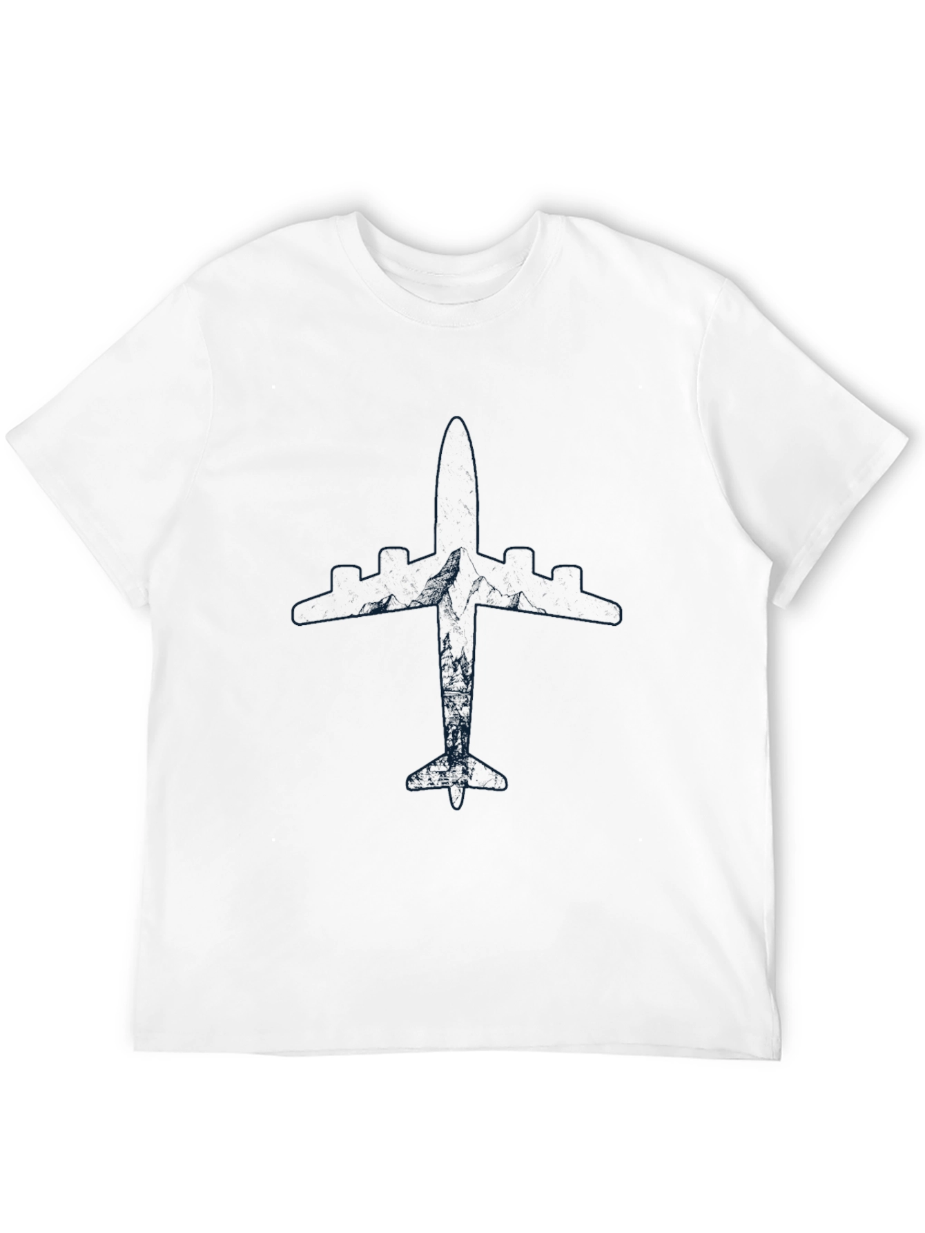 Airplane Graphic Tee - Mens Black T-Shirt