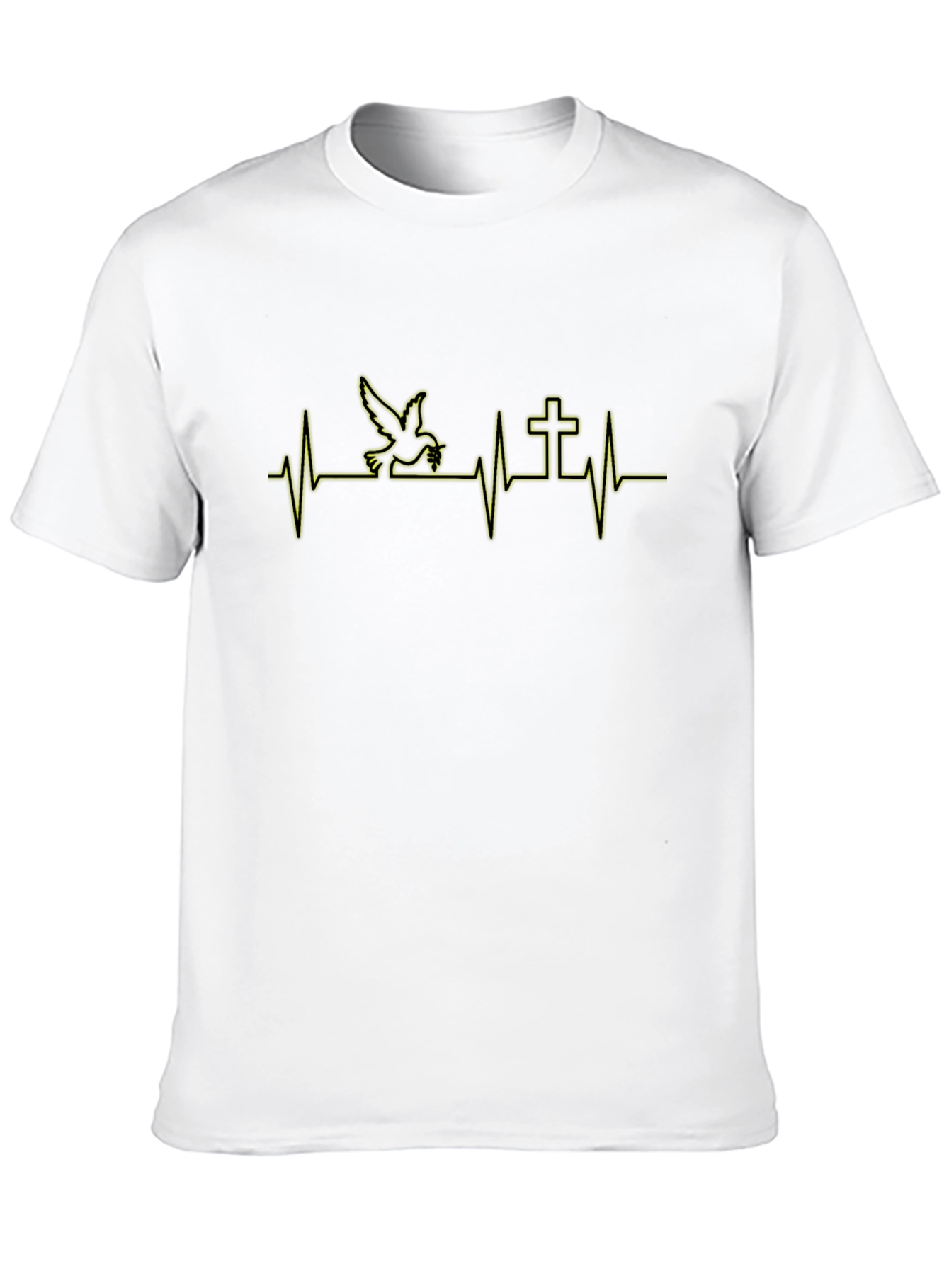 Dove and Cross Heartbeat T-Shirt