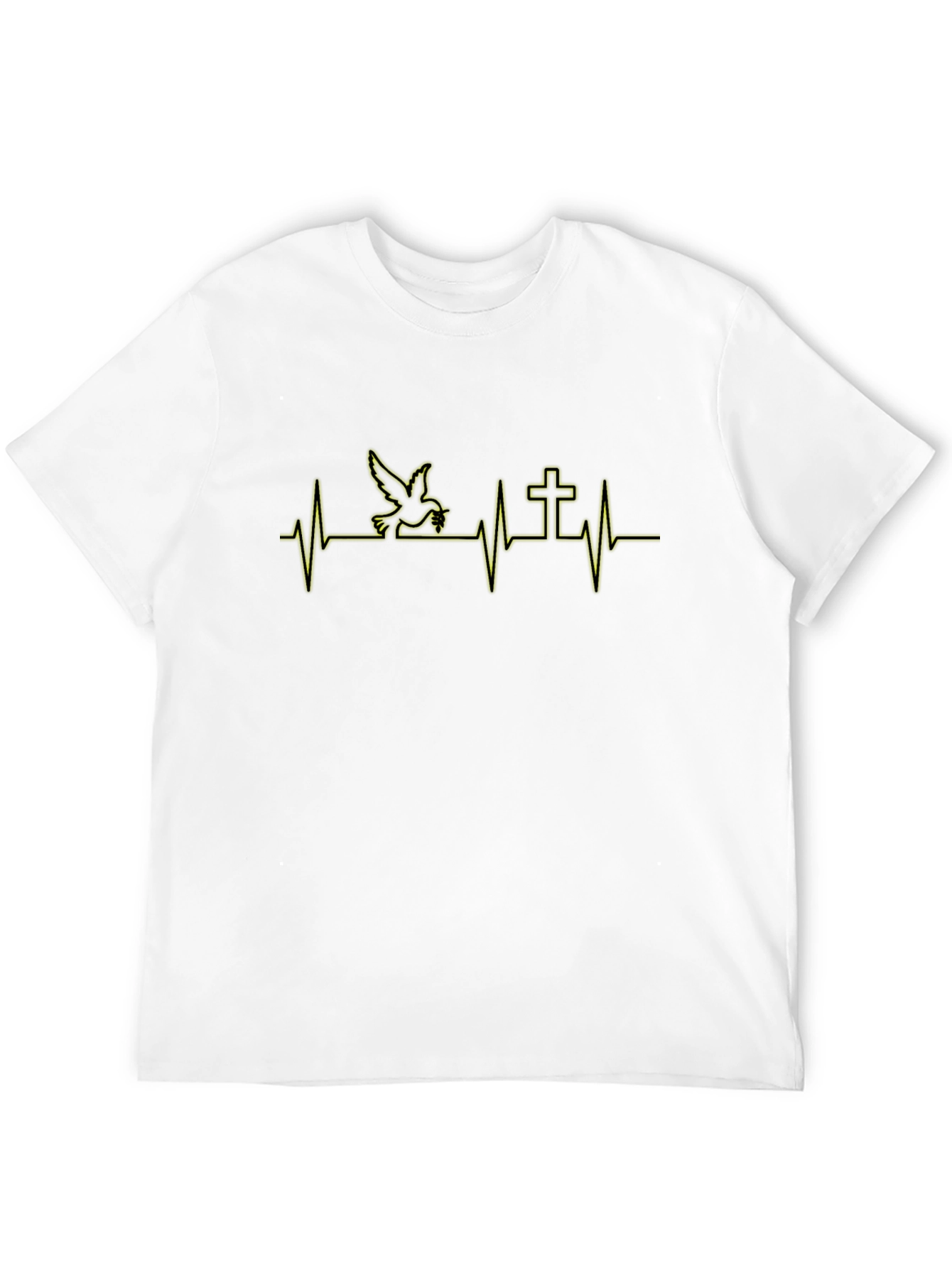 Dove and Cross Heartbeat T-Shirt