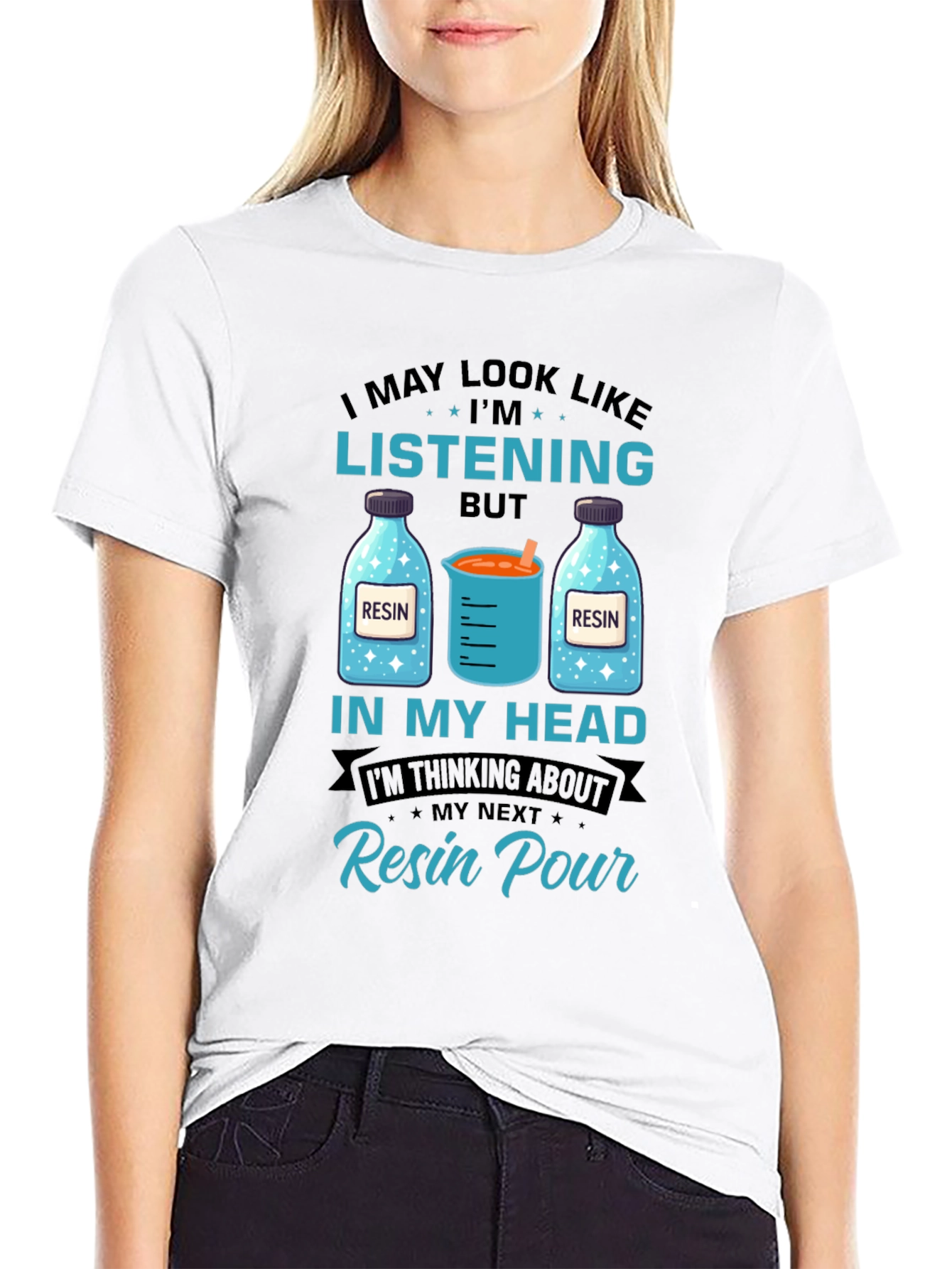 Resin Pour Thinking T-Shirt
