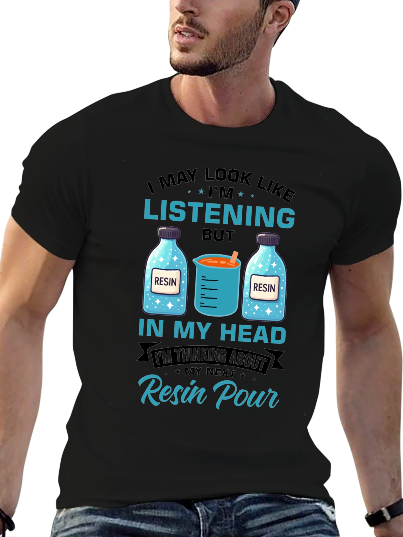 Resin Pour Thinking T-Shirt