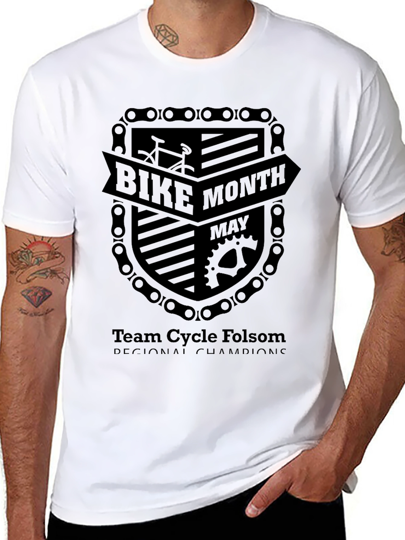 Bike Month T-Shirt - Team Cycle Folsom