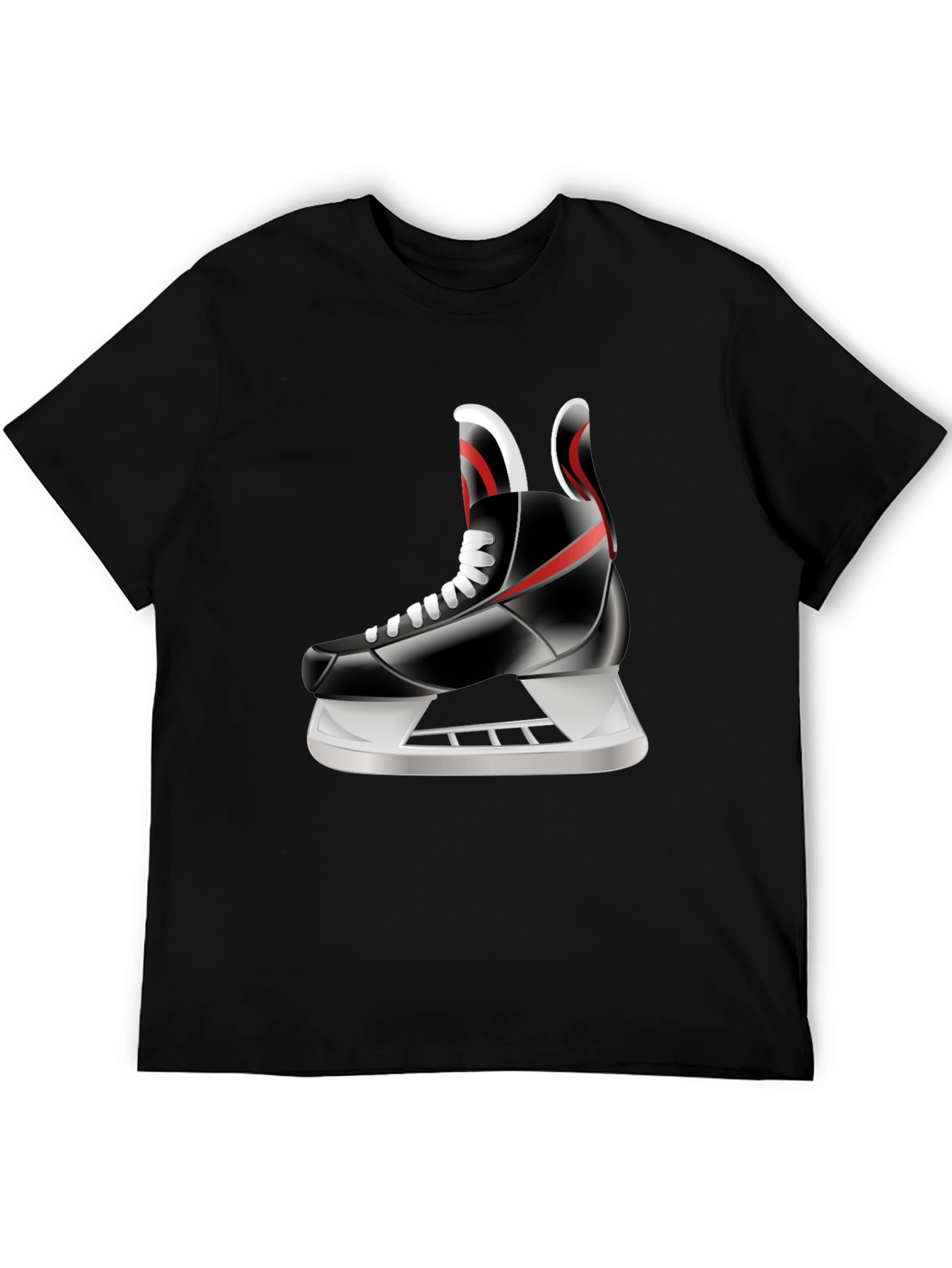 Hockey Skate Graphic Tee - Sporty Style