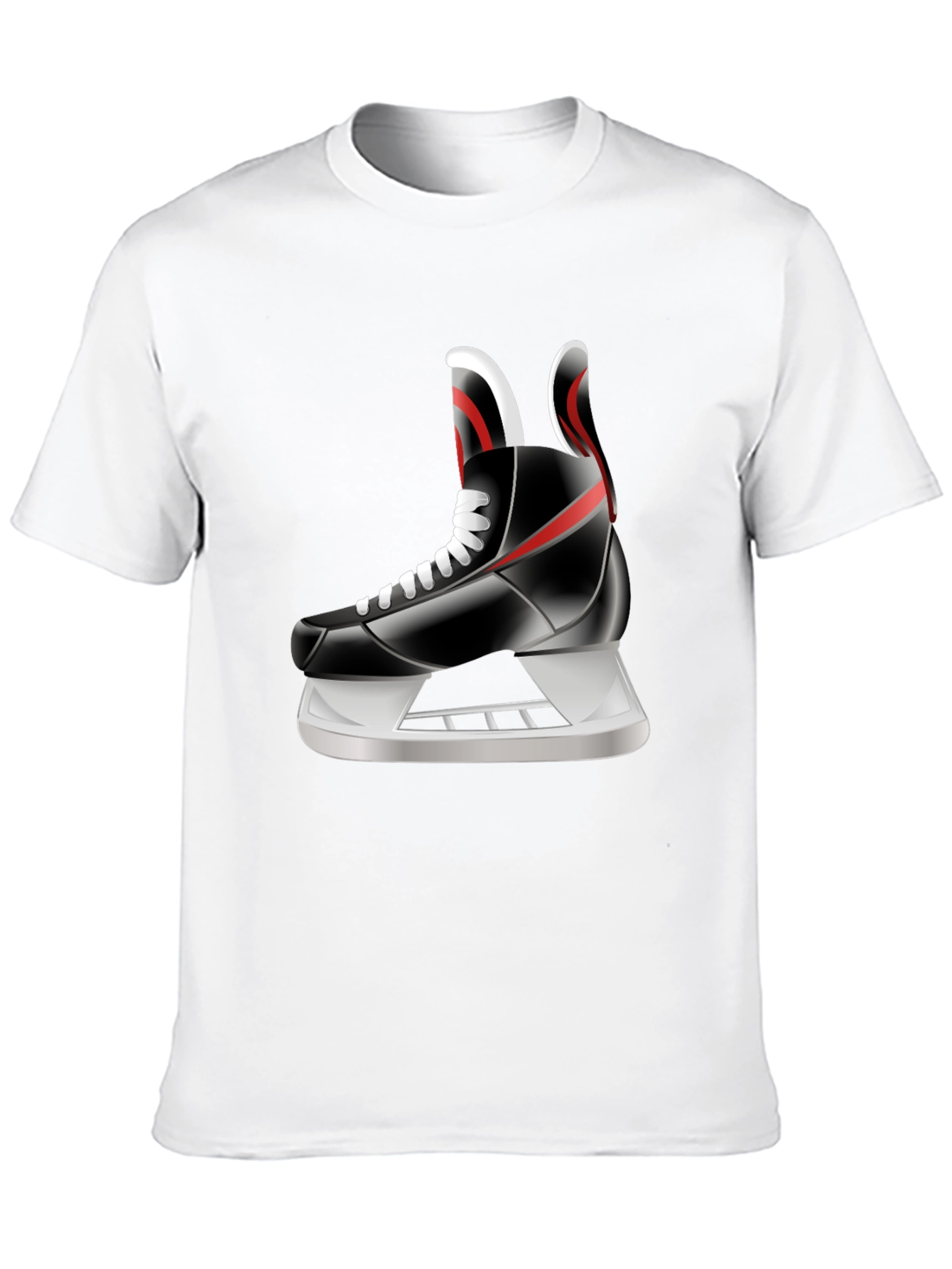 Hockey Skate Graphic Tee - Sporty Style
