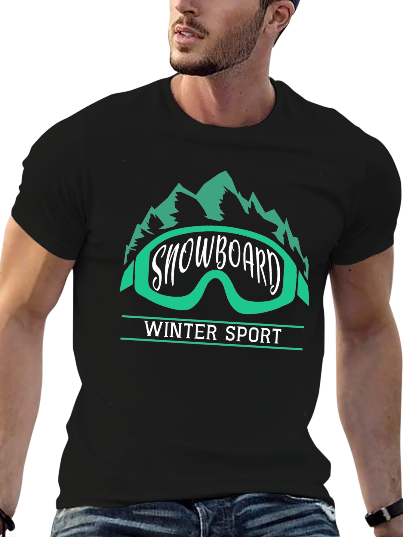 Snowboard Winter Sport Graphic Tee