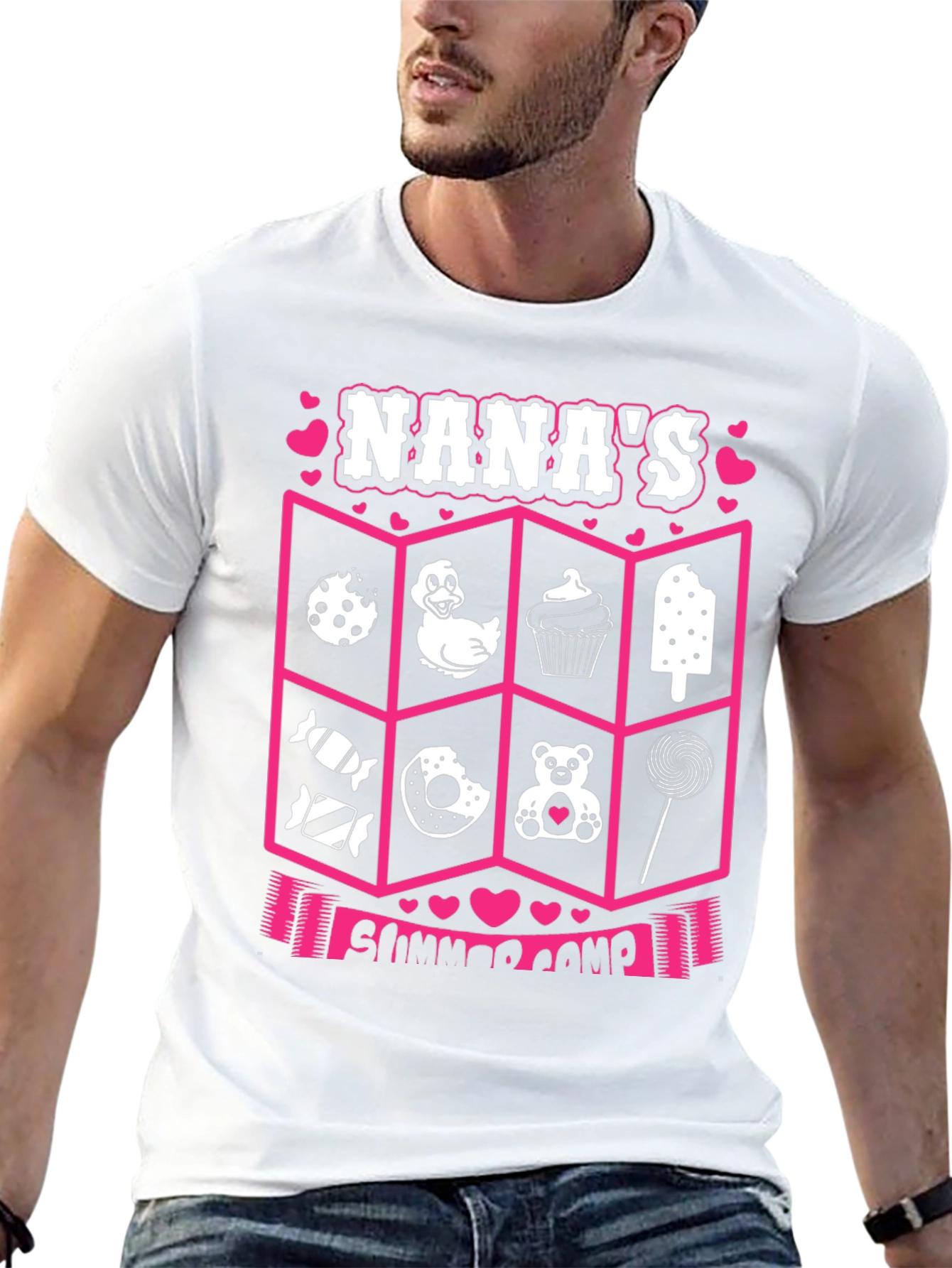Nanas Summer Camp T-Shirt - Cute Graphic Design