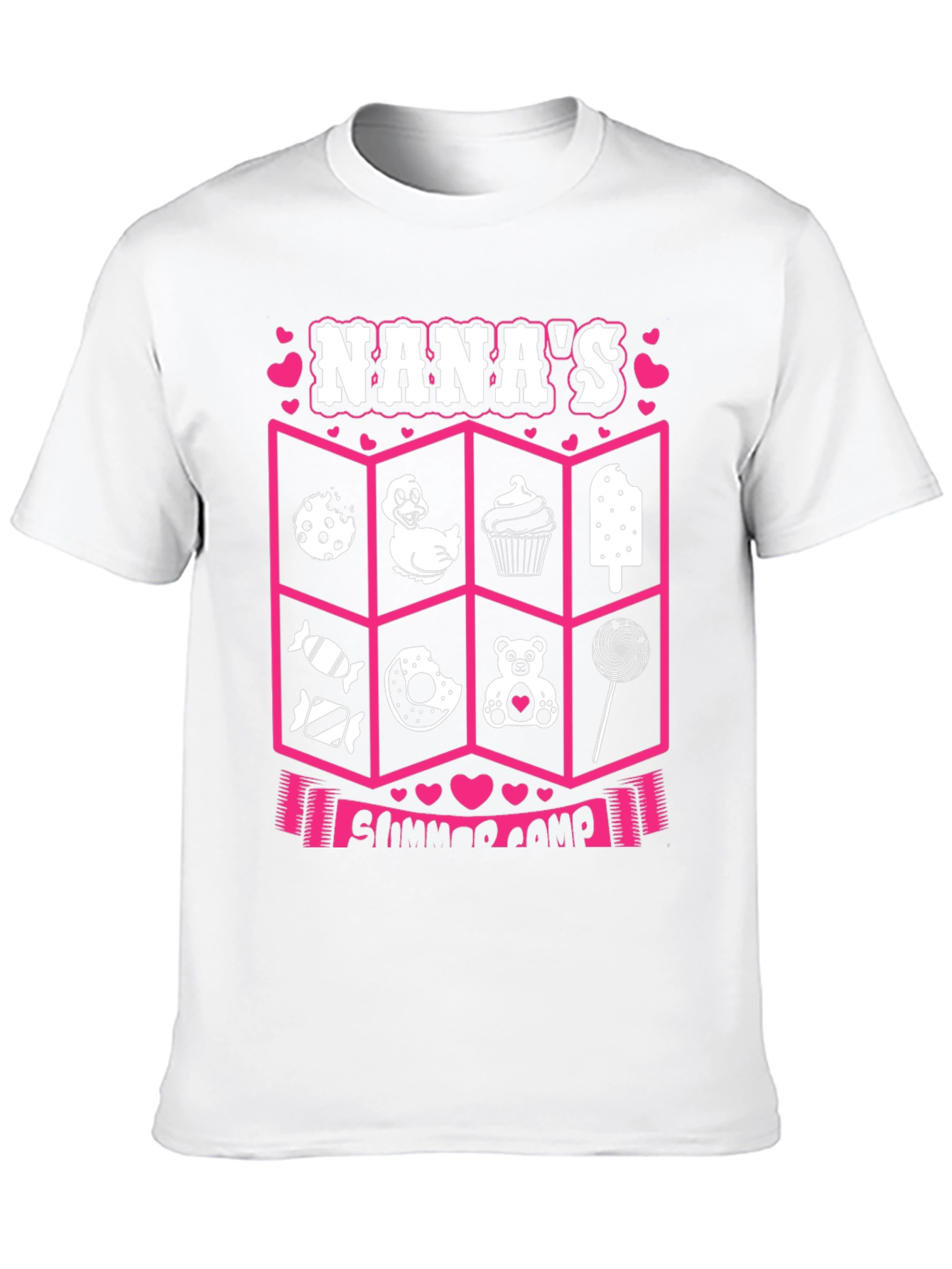 Nanas Summer Camp T-Shirt - Cute Graphic Design