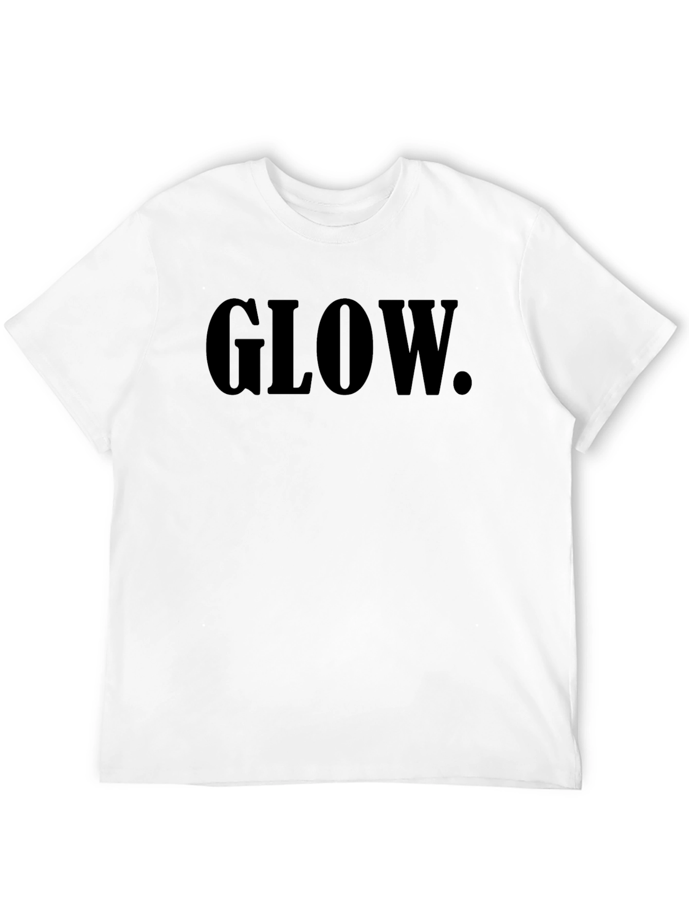 Glow Graphic Tee - Stylish Black Cotton T-Shirt