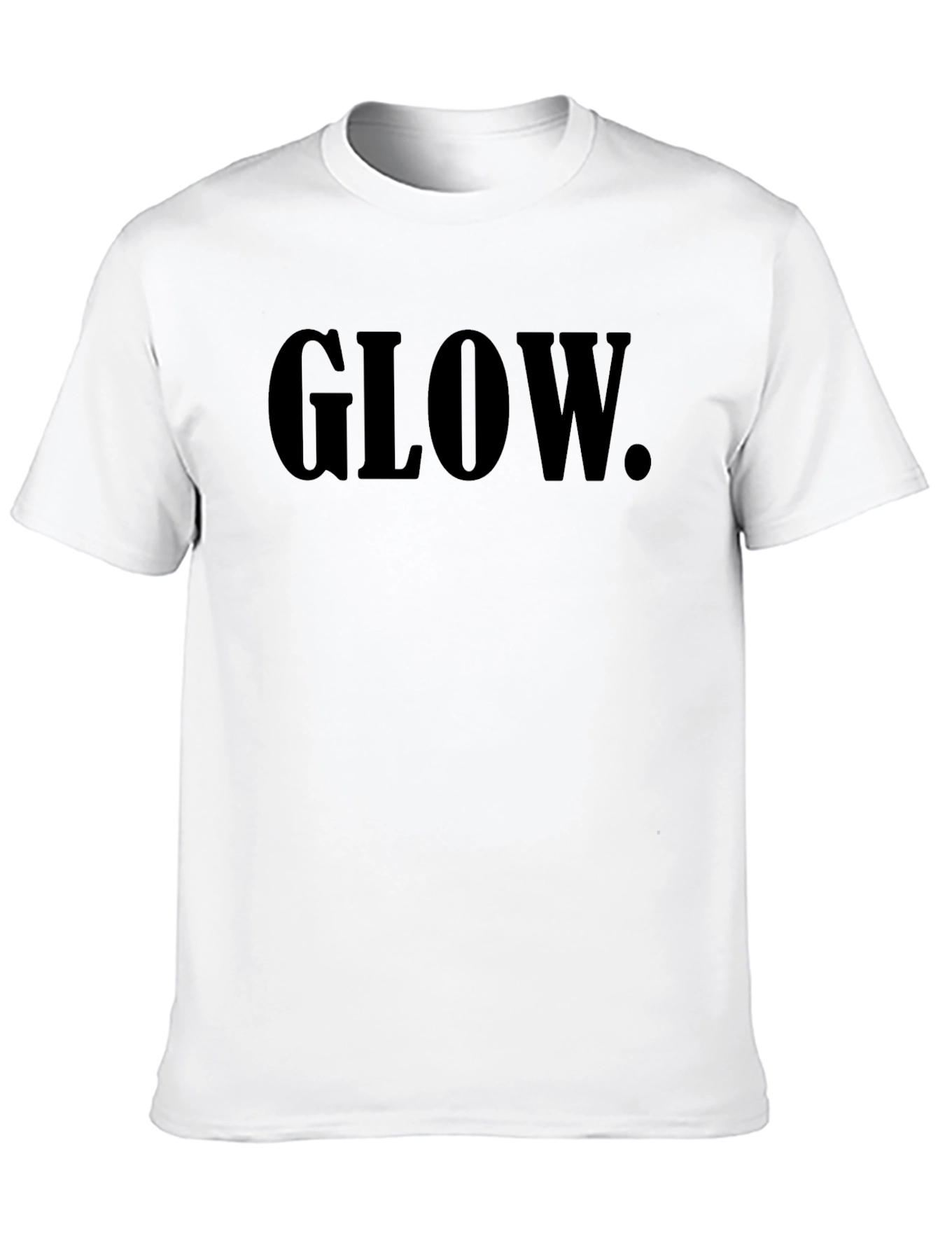Glow Graphic Tee - Stylish Black Cotton T-Shirt