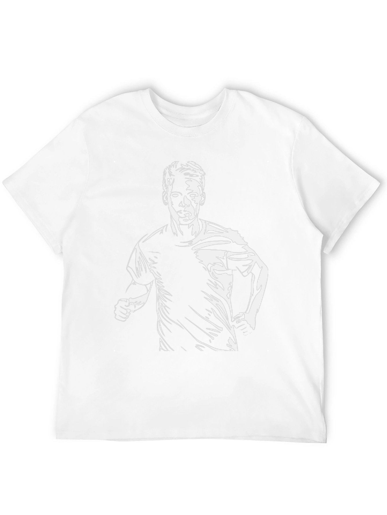 Mens Black Graphic Tee - Runner Silhouette