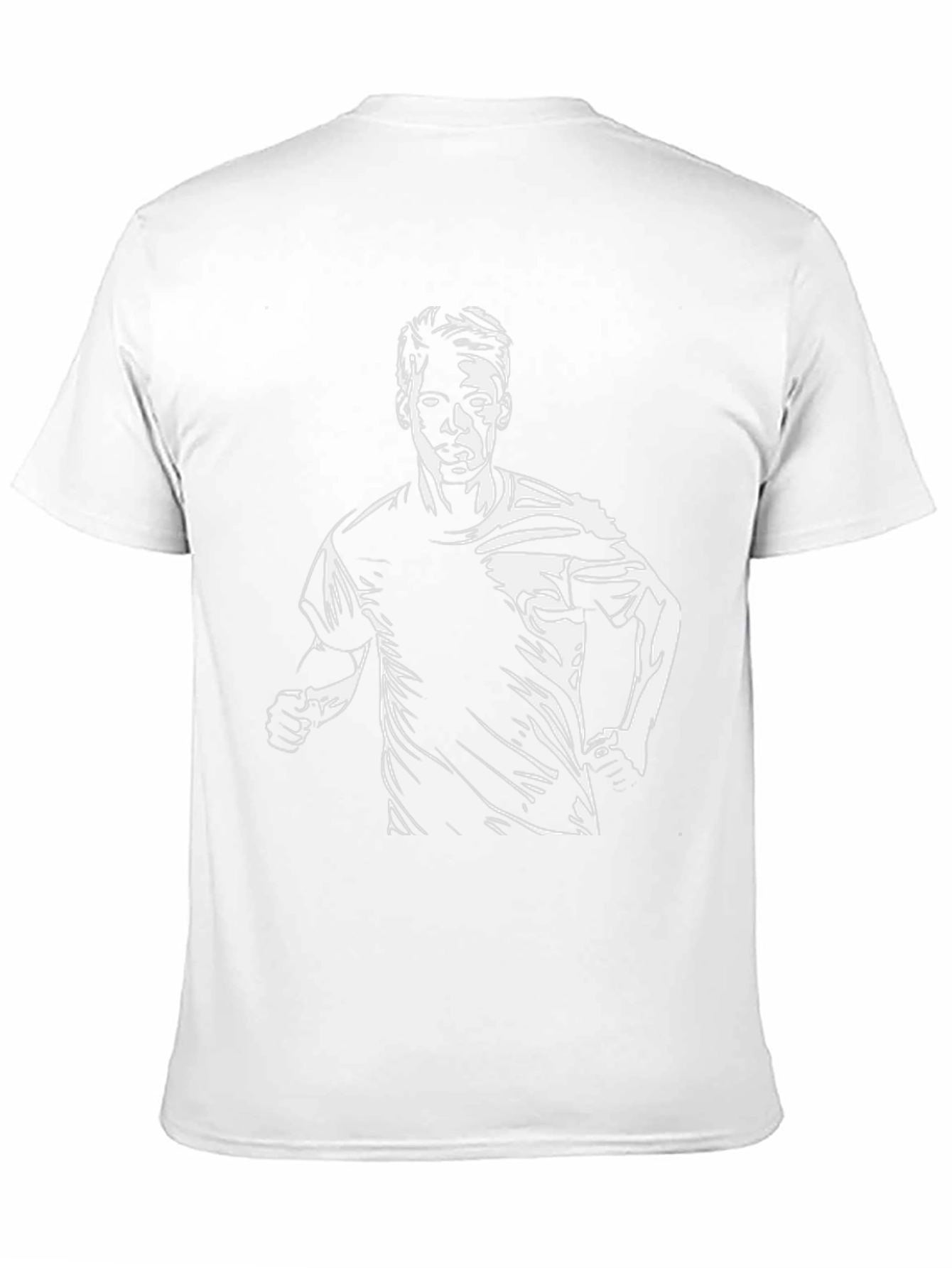 Mens Black Graphic Tee - Runner Silhouette