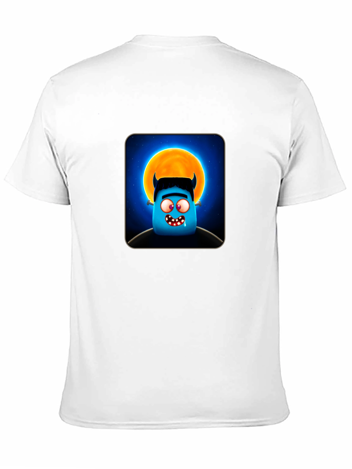 Monster Moon Graphic T-Shirt - Black Cotton Tee