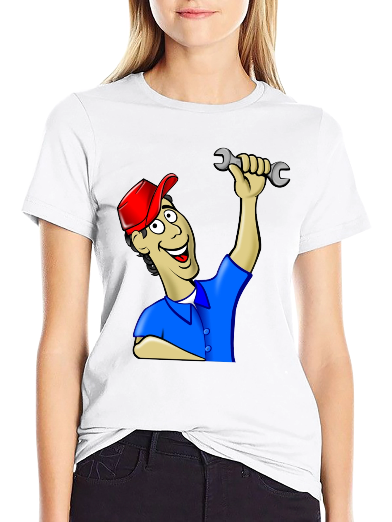 Cartoon Mechanic T-Shirt