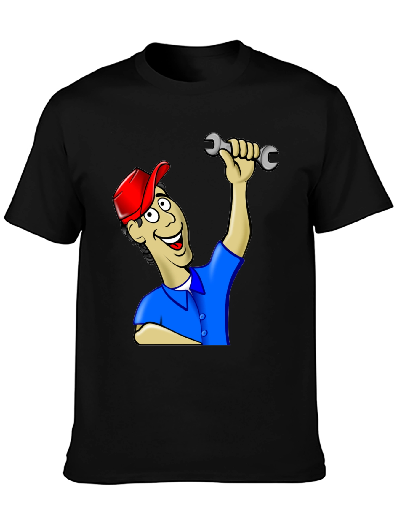 Cartoon Mechanic T-Shirt