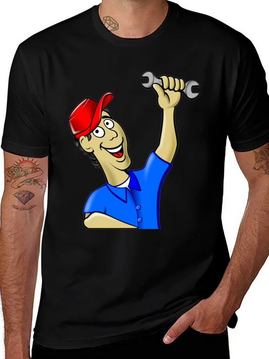 Cartoon Mechanic T-Shirt