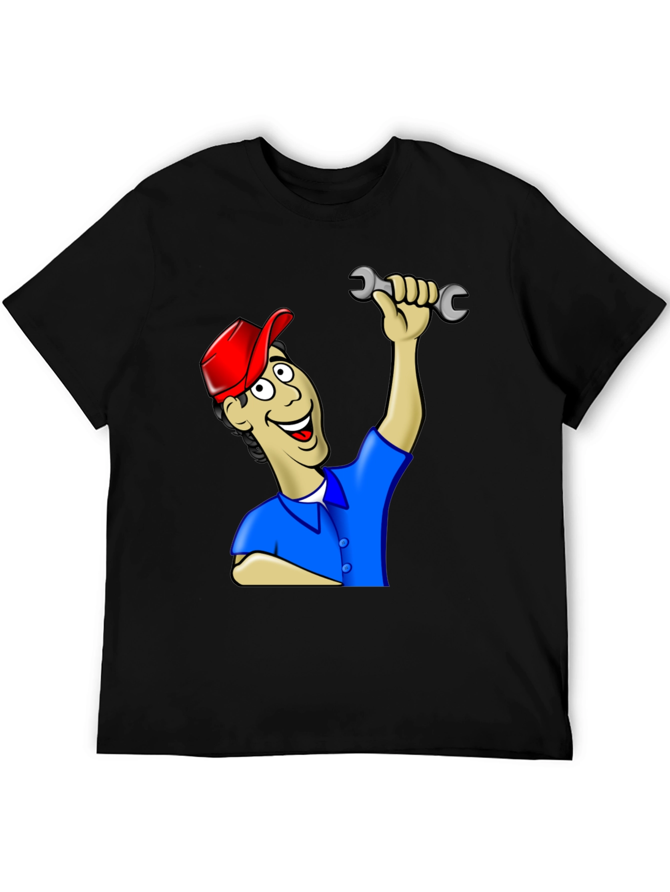 Cartoon Mechanic T-Shirt
