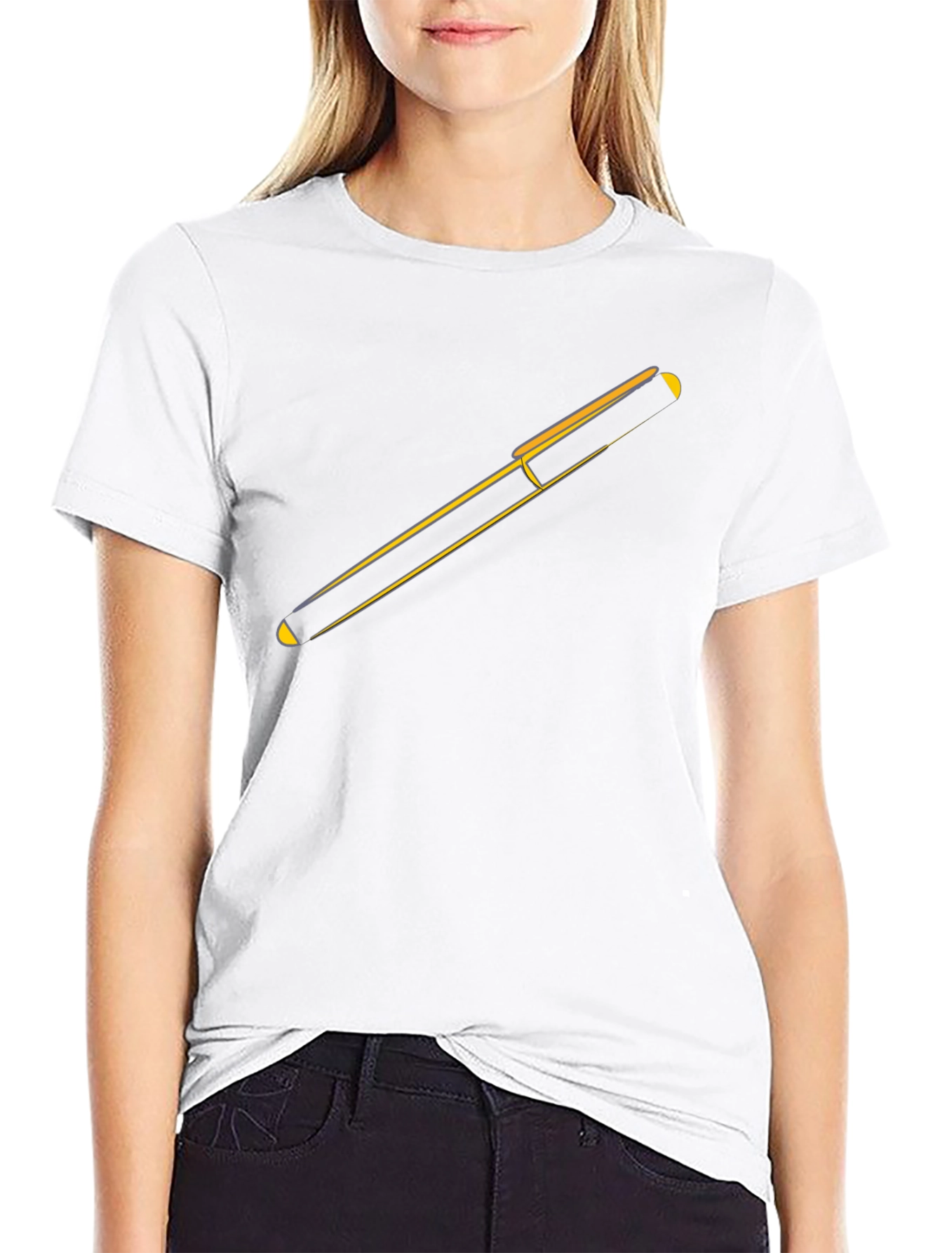 Minimalist Trombone Graphic Black Tee