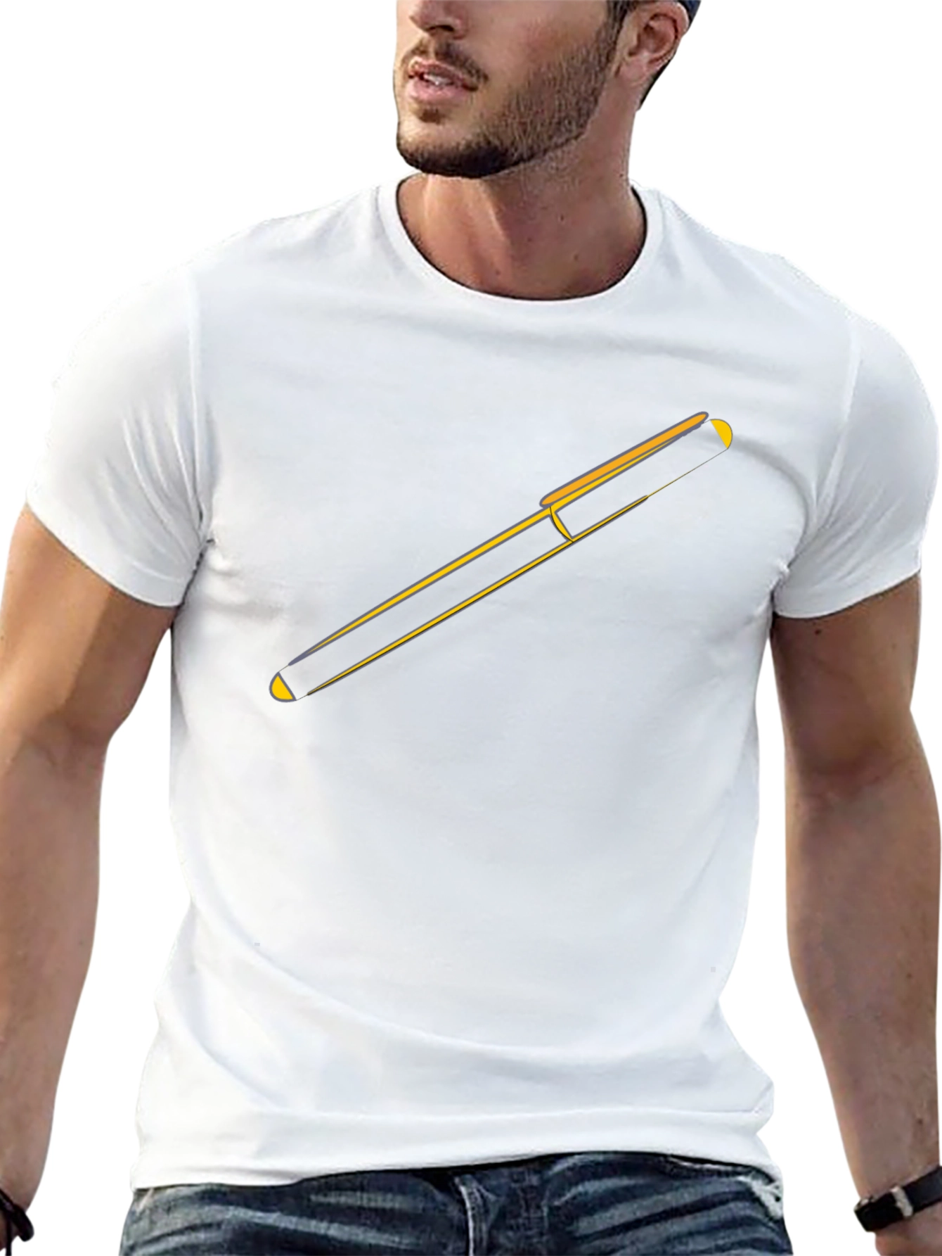 Minimalist Trombone Graphic Black Tee