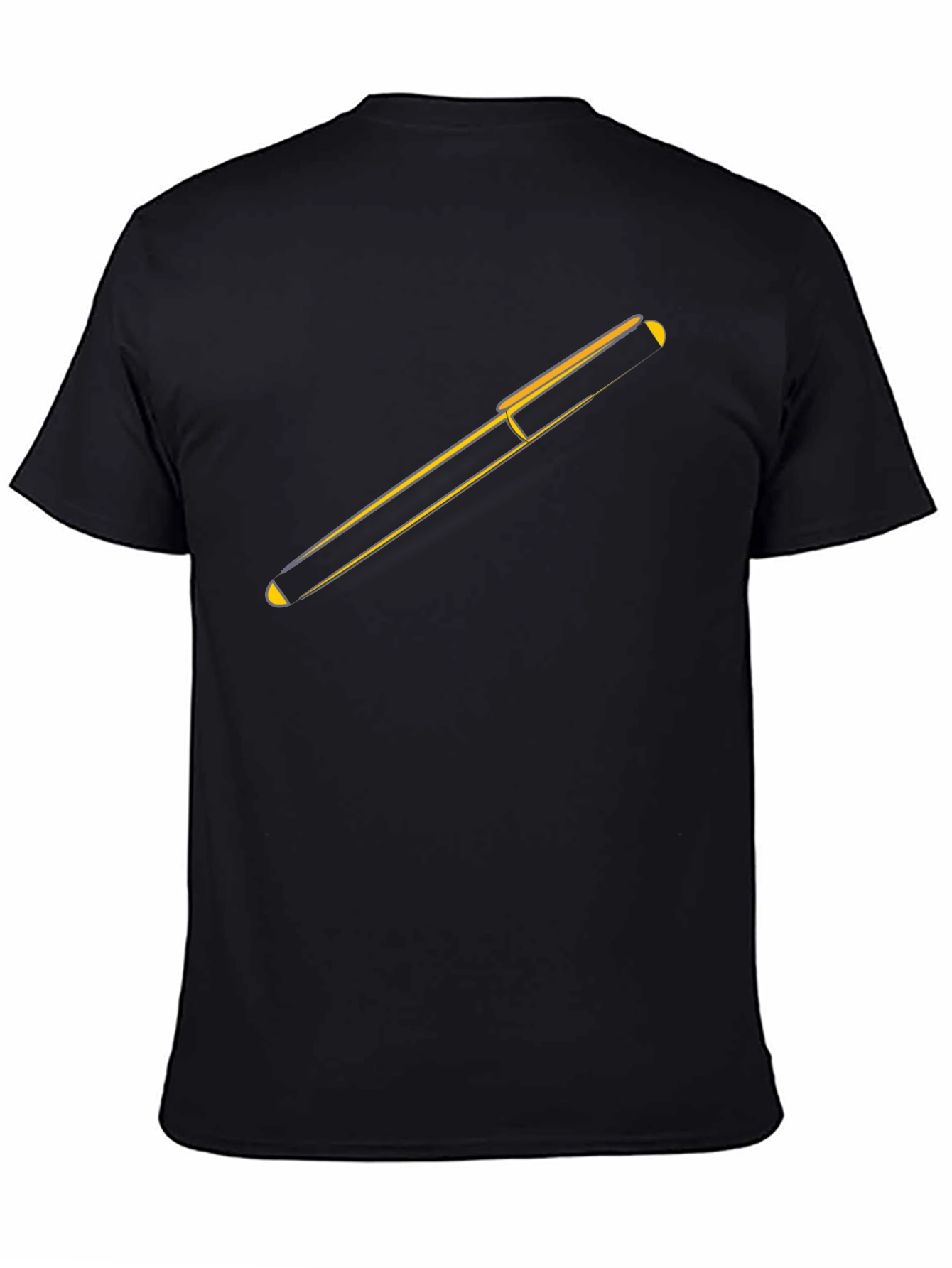 Minimalist Trombone Graphic Black Tee