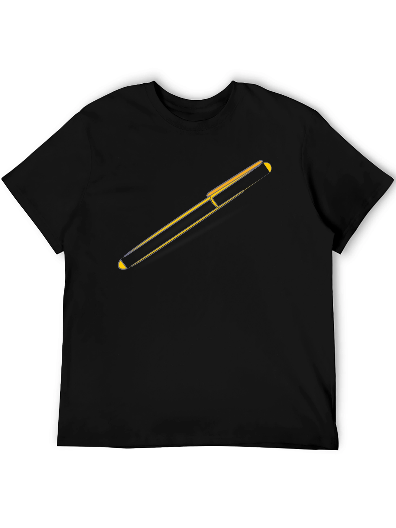 Minimalist Trombone Graphic Black Tee