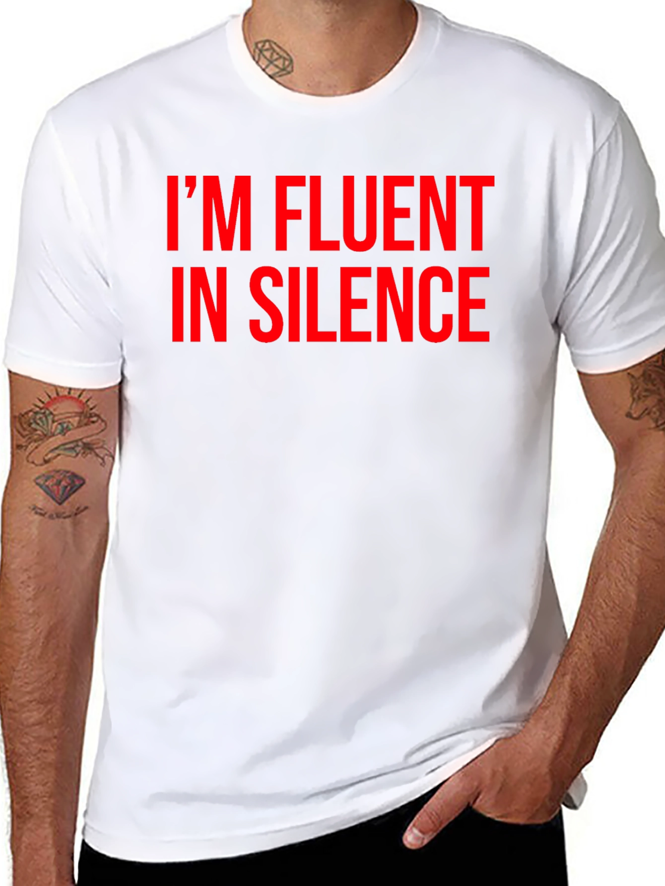 Im Fluent in Silence Funny T-Shirt