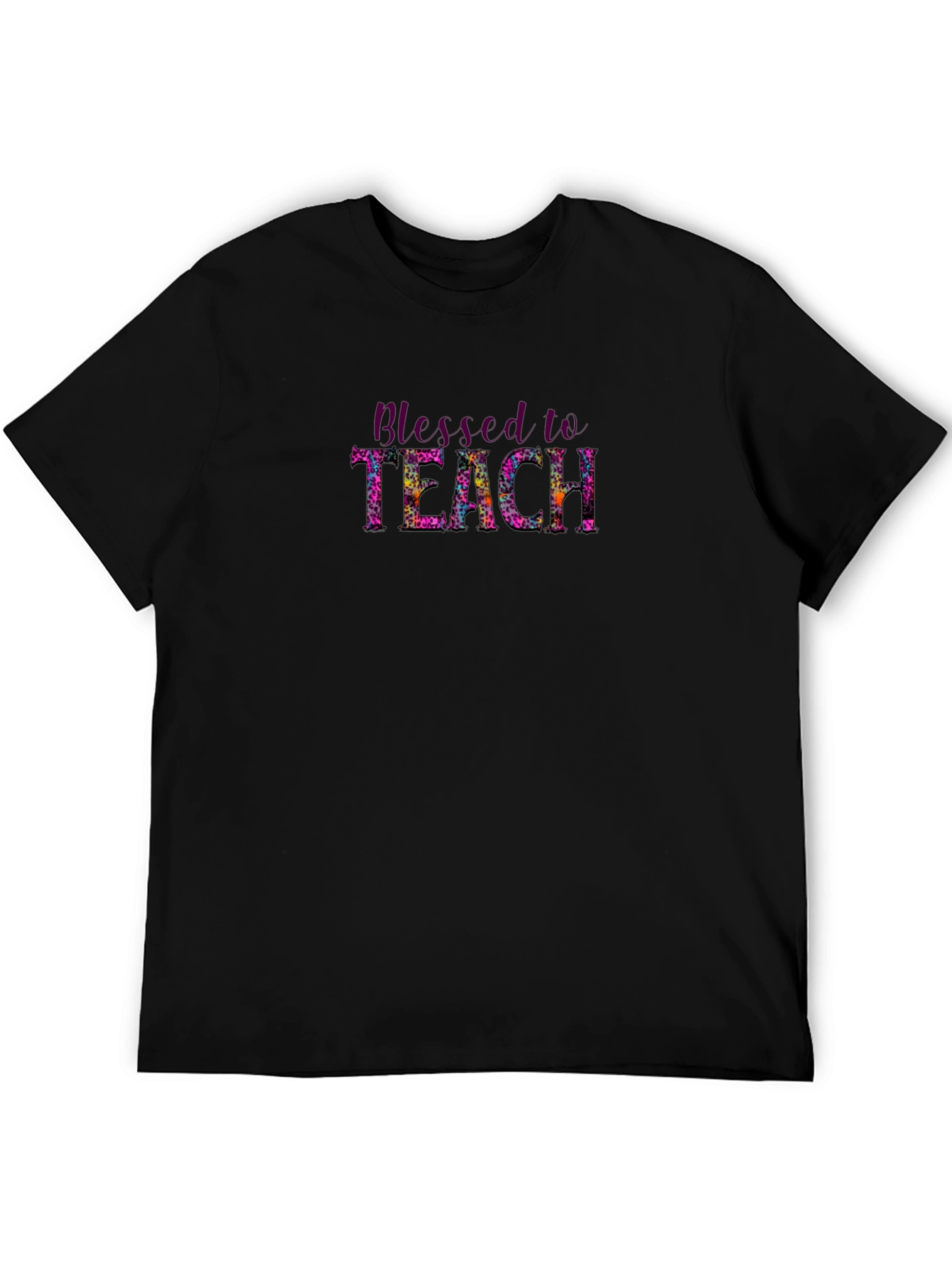 Blessed to Teach Graphic Tee - Black