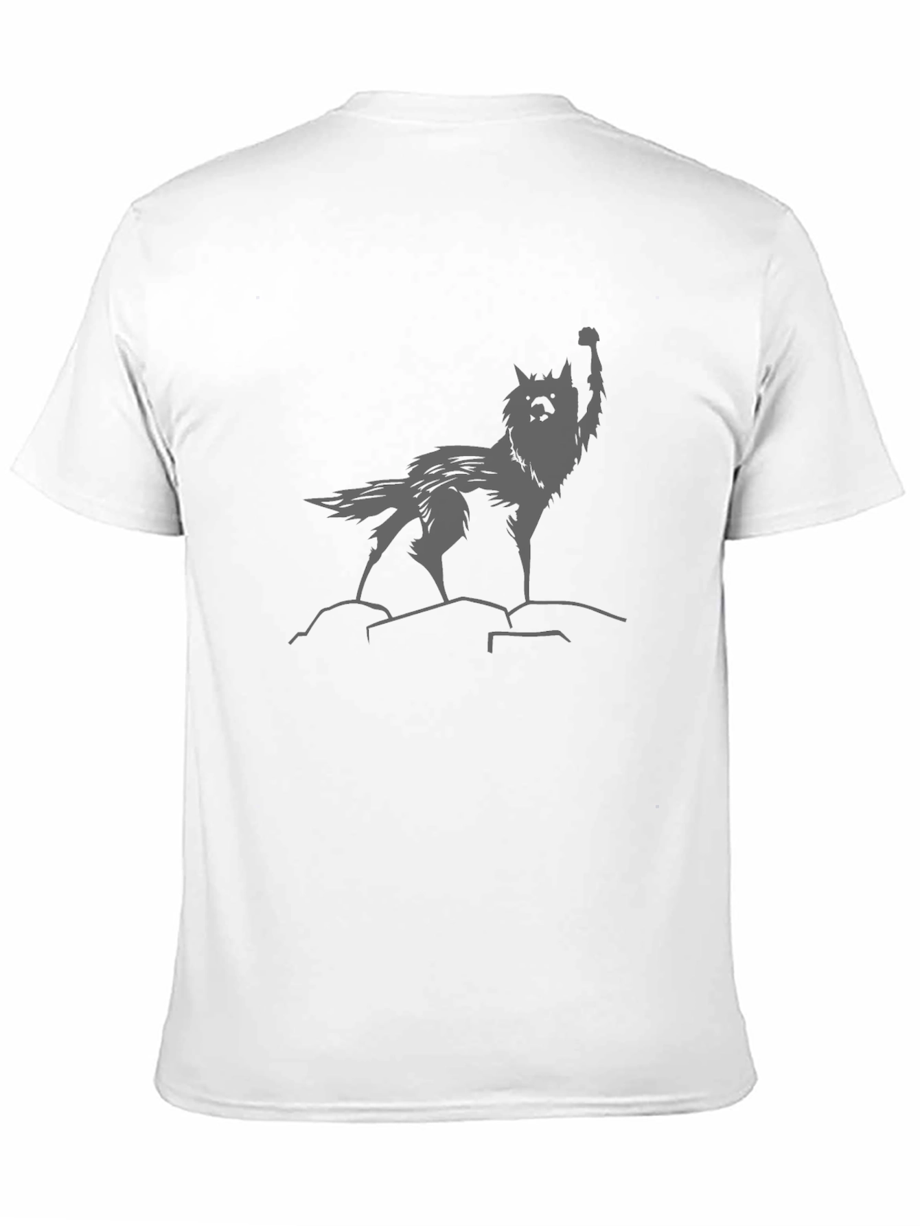 Wolf Graphic Tee - Black Cotton Comfort
