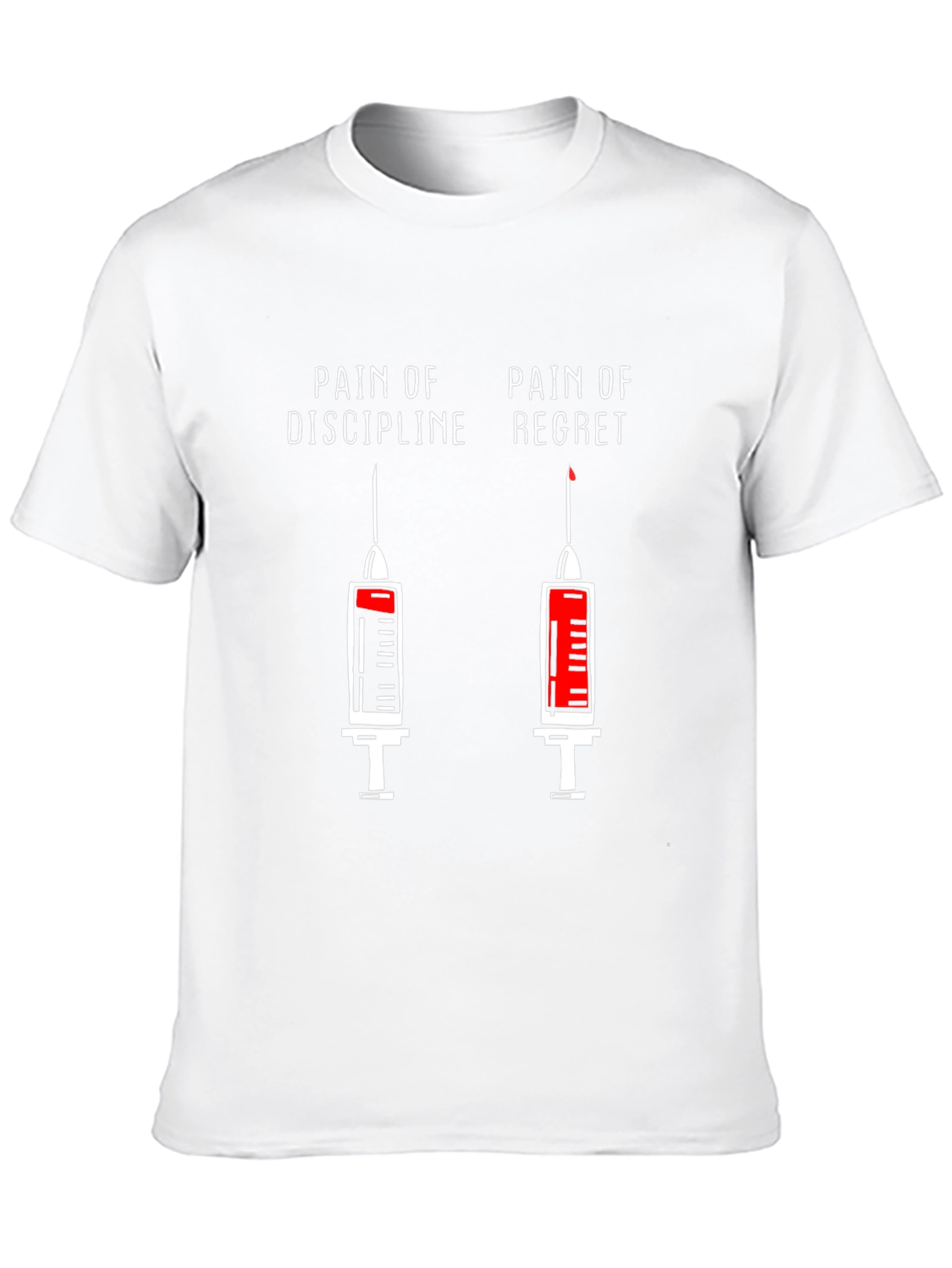 Pain of Discipline vs. Regret T-Shirt