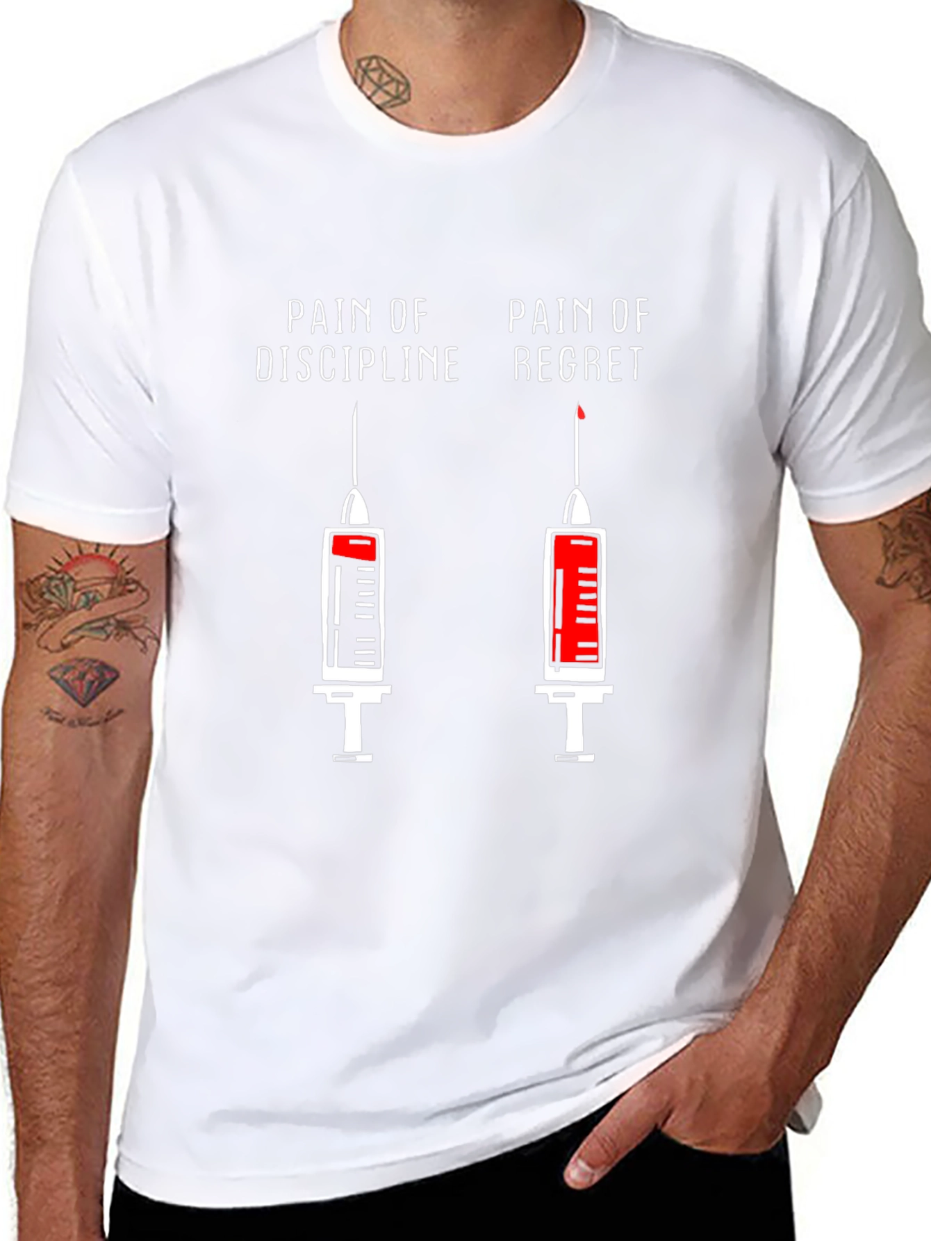 Pain of Discipline vs. Regret T-Shirt