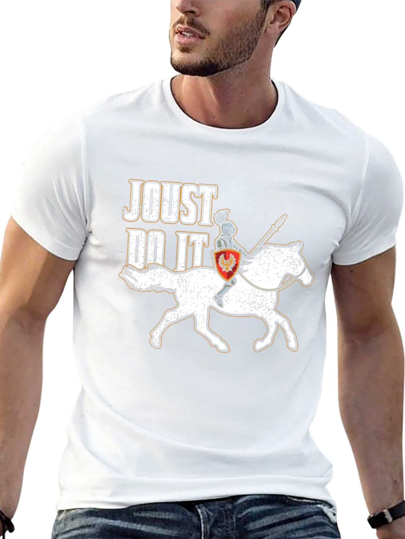 Joust Do It T-Shirt Knight on Horseback Tee