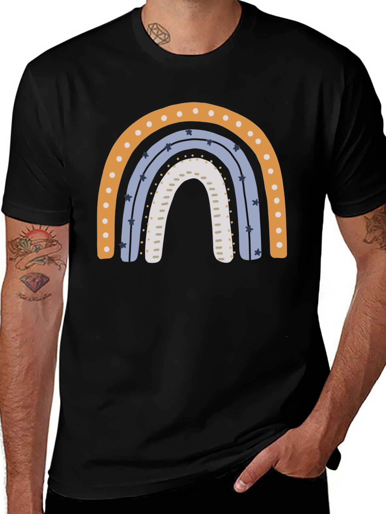 Rainbow Graphic Tee - Stylish Comfort