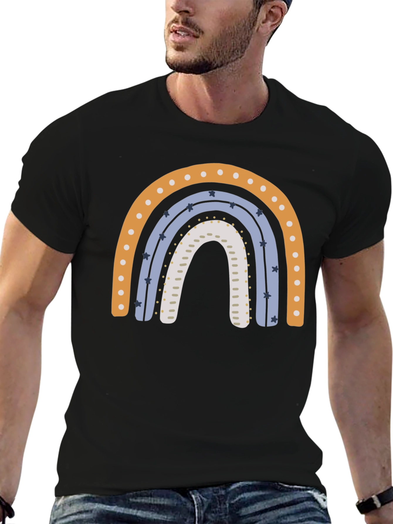 Rainbow Graphic Tee - Stylish Comfort
