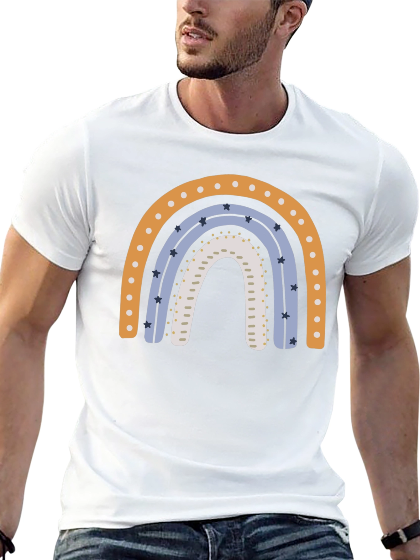 Rainbow Graphic Tee - Stylish Comfort