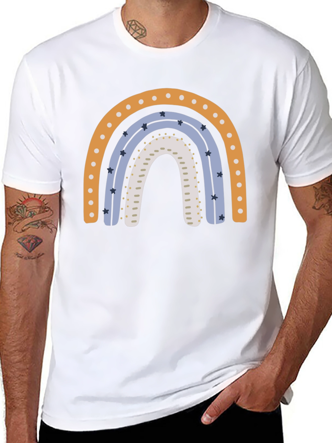 Rainbow Graphic Tee - Stylish Comfort