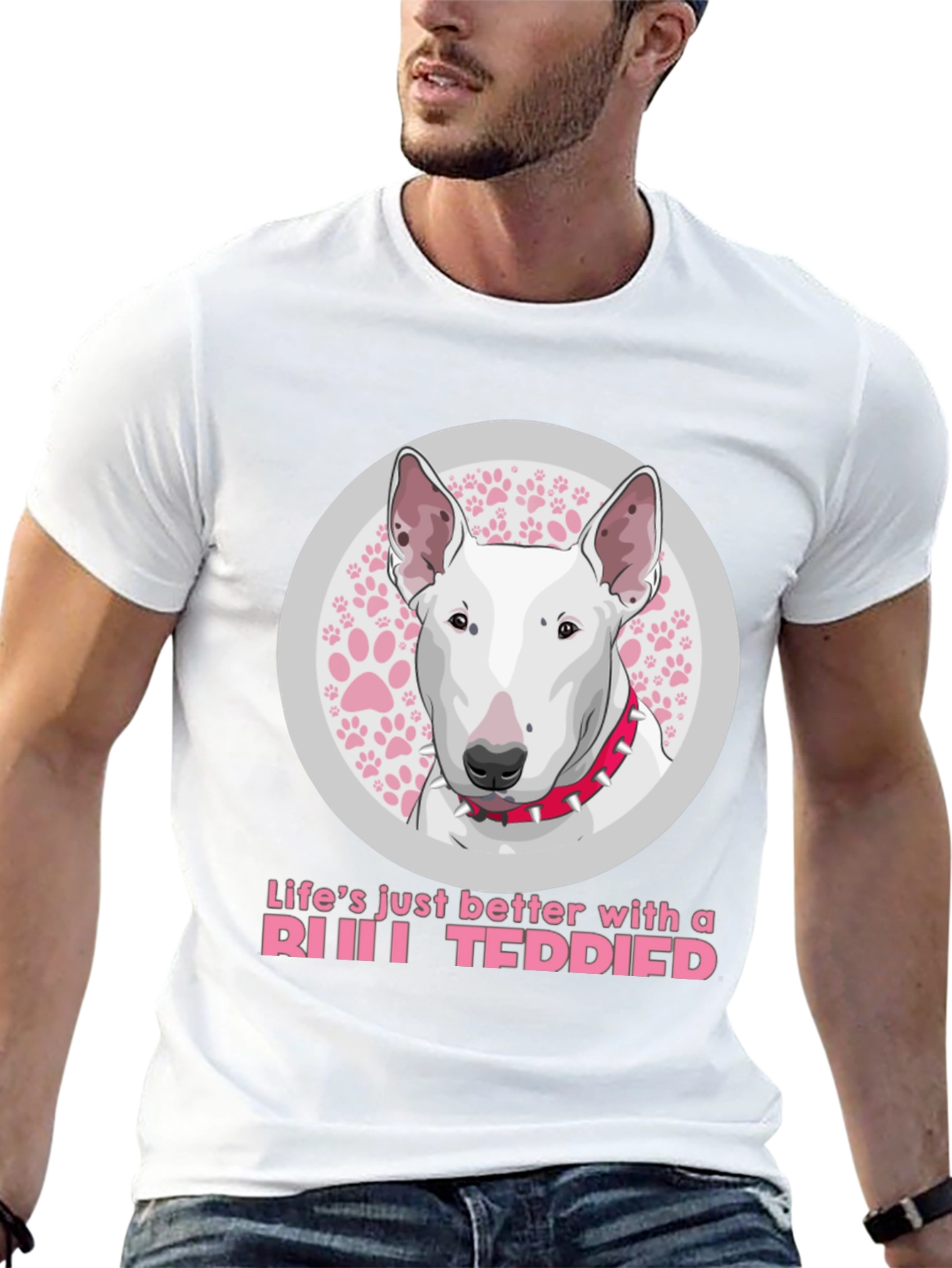 Bull Terrier Dog T-Shirt - Lifes Just Better