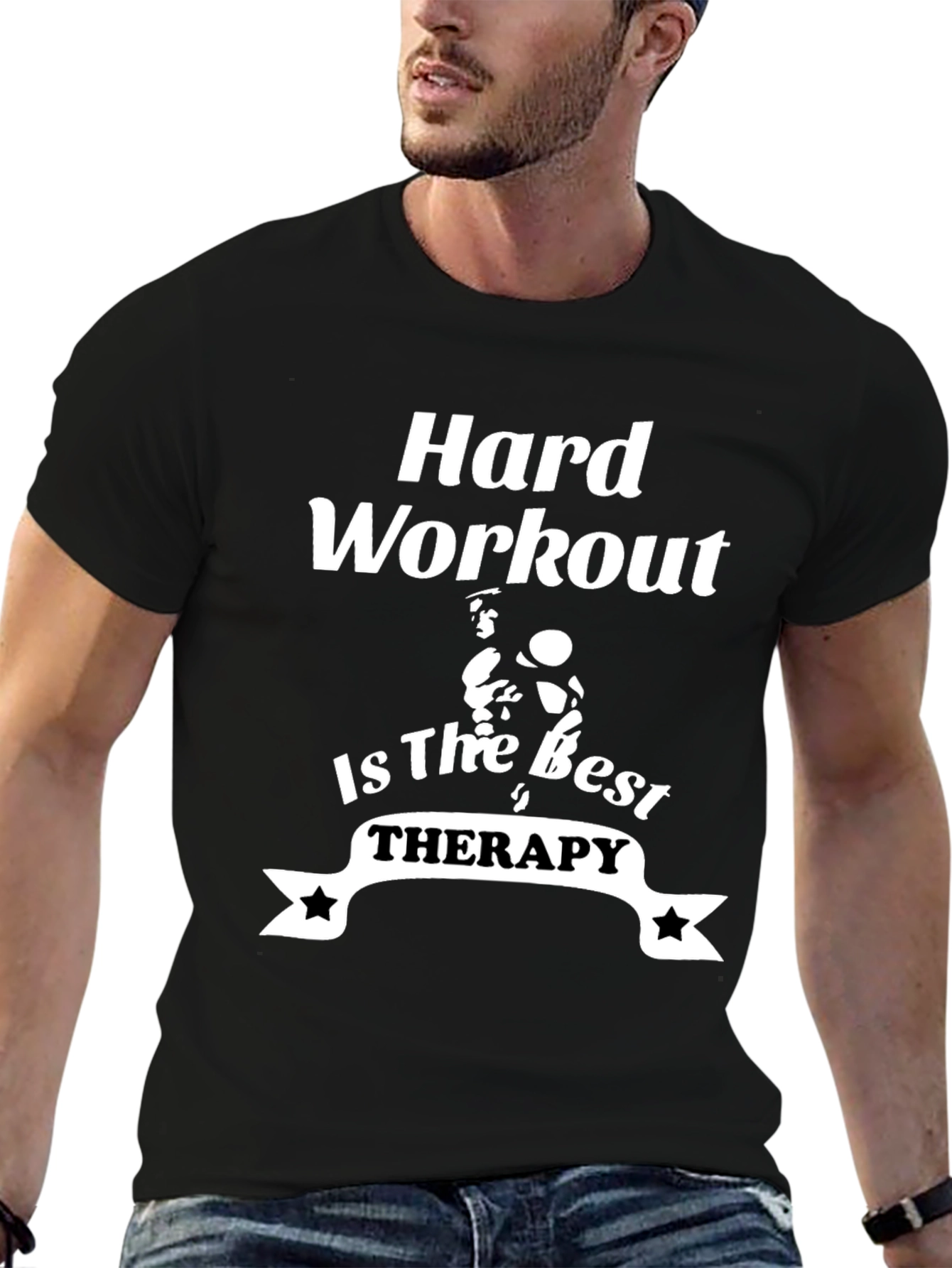 Hard Workout Therapy Graphic Tee