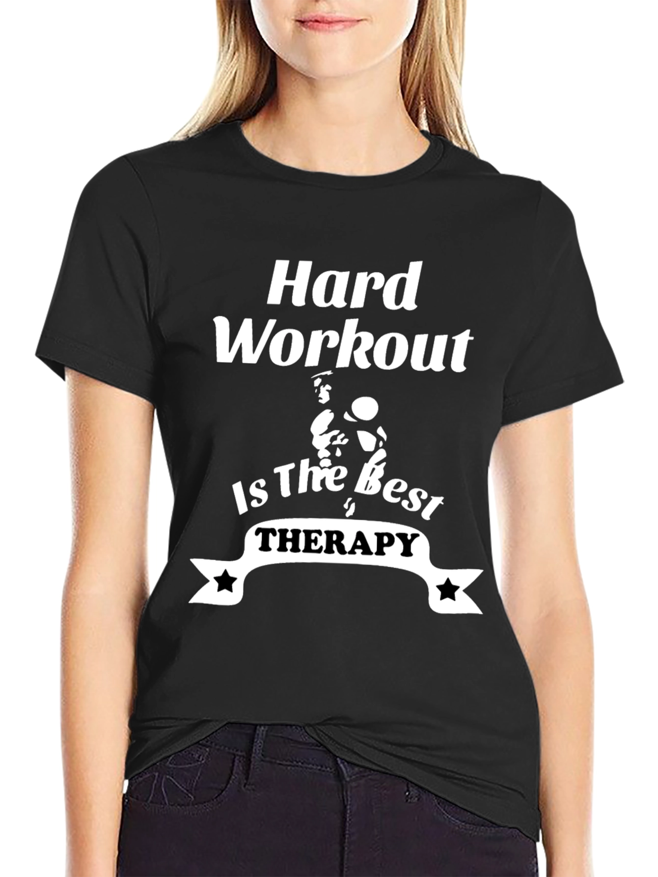 Hard Workout Therapy Graphic Tee