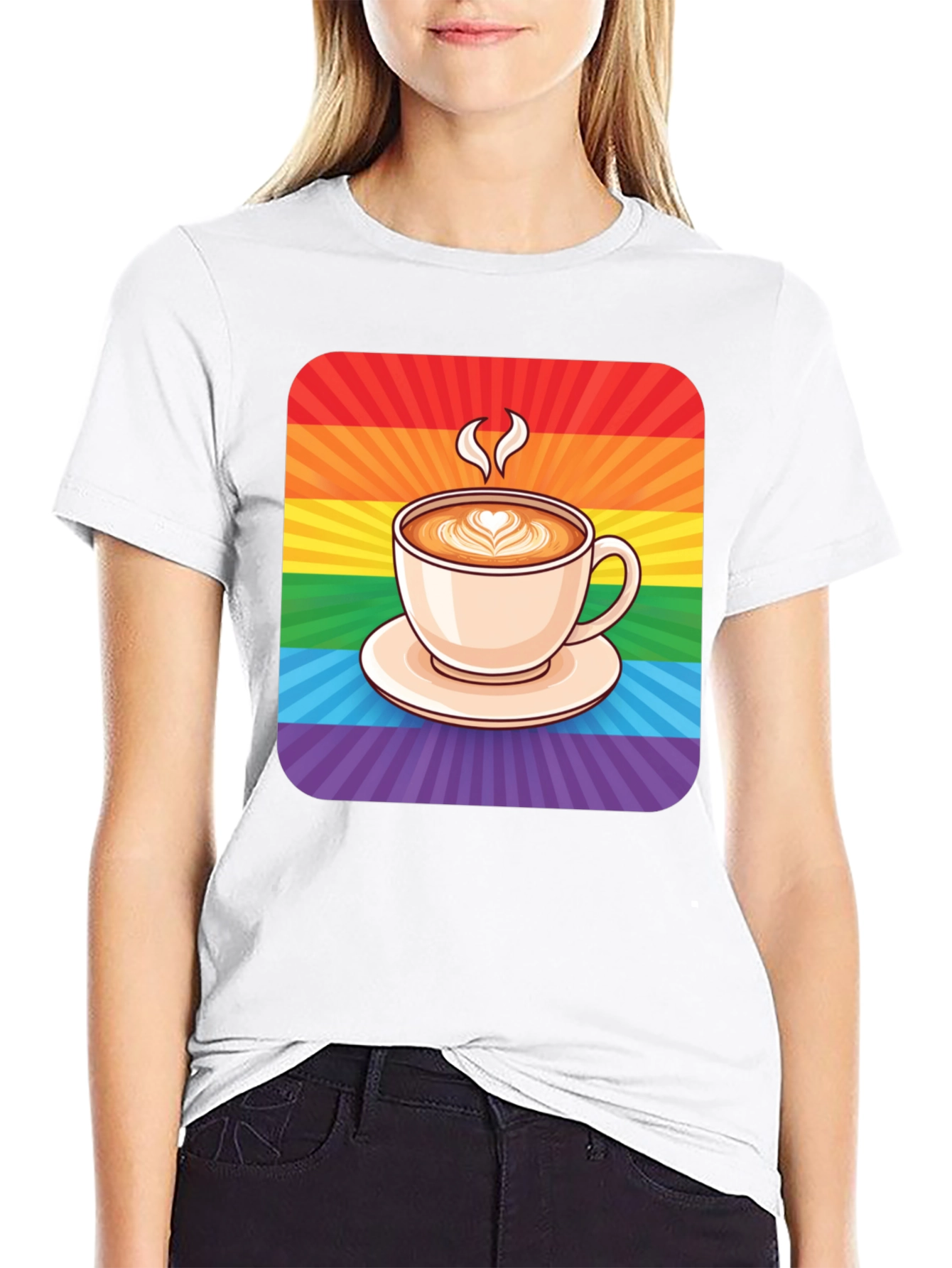 Rainbow Coffee Lover T-Shirt