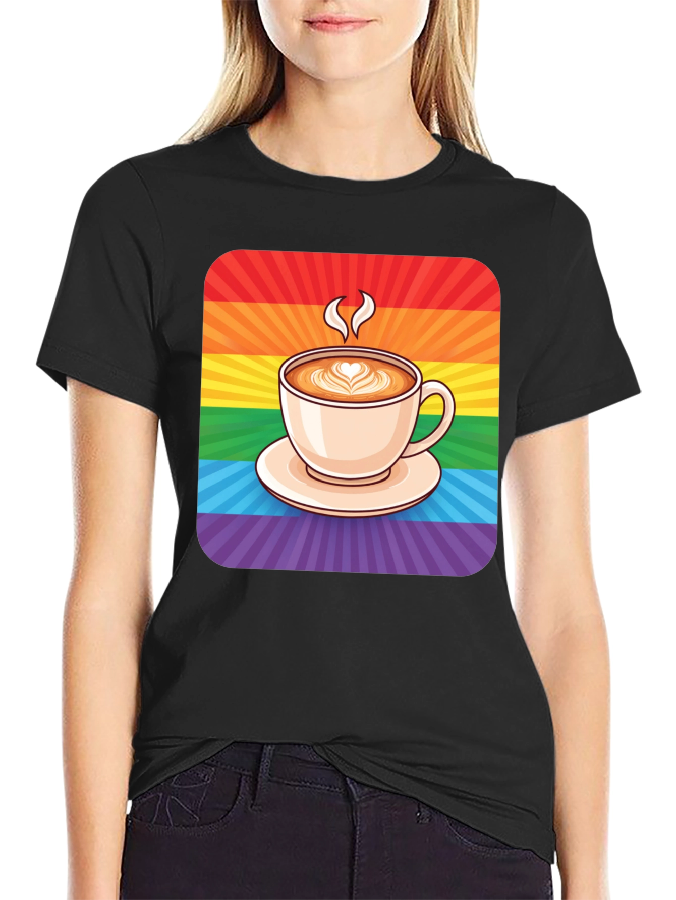 Rainbow Coffee Lover T-Shirt