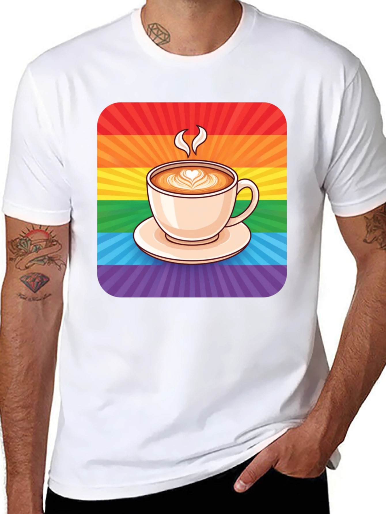 Rainbow Coffee Lover T-Shirt