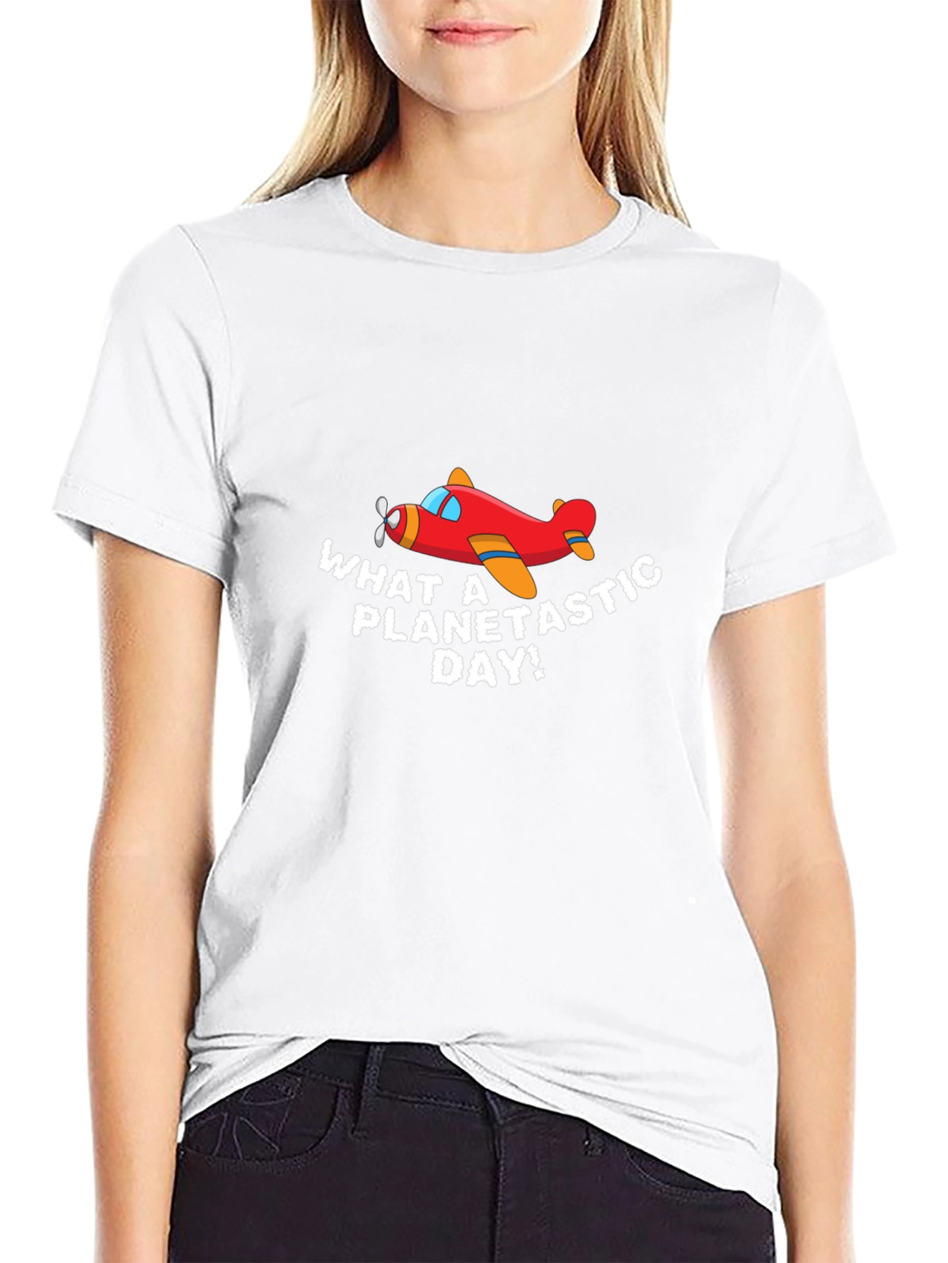 Planetastic Day Airplane T-Shirt