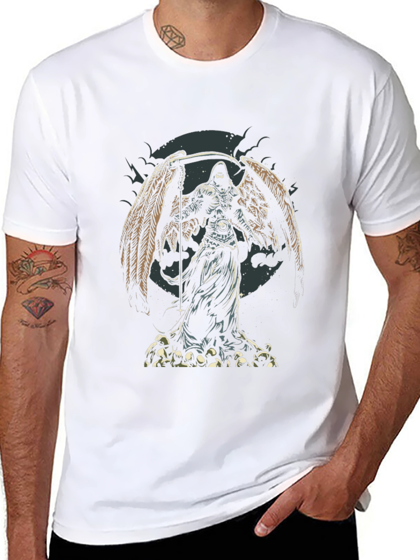 Grim Reaper Winged Death T-Shirt