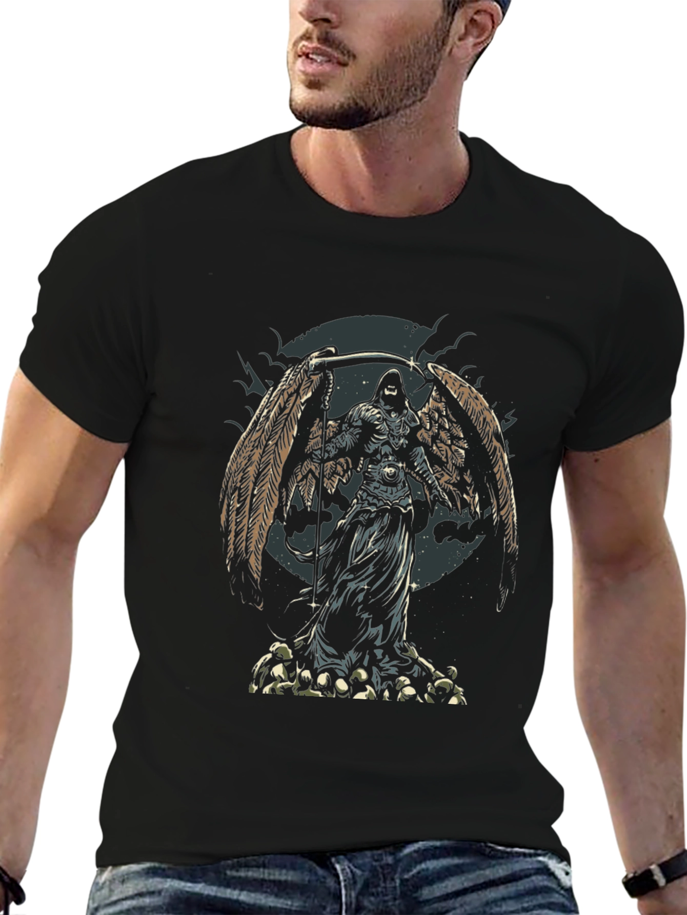 Grim Reaper Winged Death T-Shirt