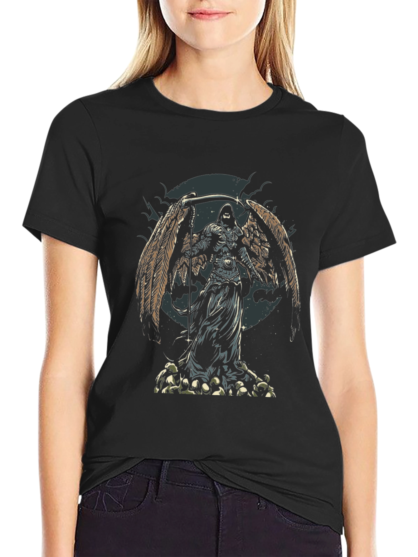 Grim Reaper Winged Death T-Shirt