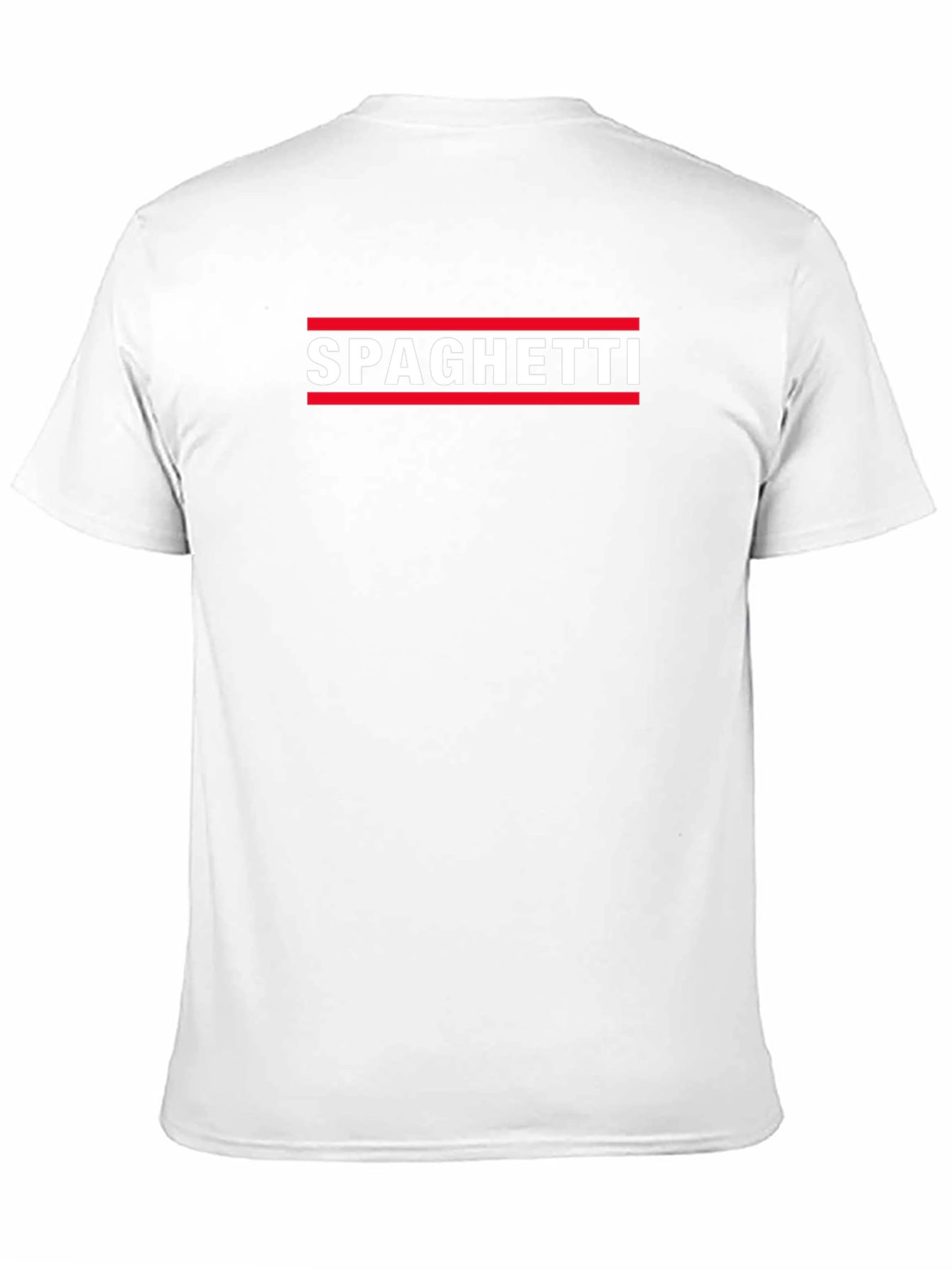 Spaghetti Graphic Tee - Black Crew Neck