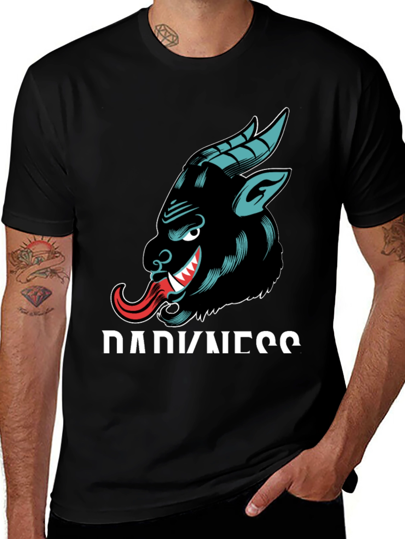 Darkness Graphic Print Tee